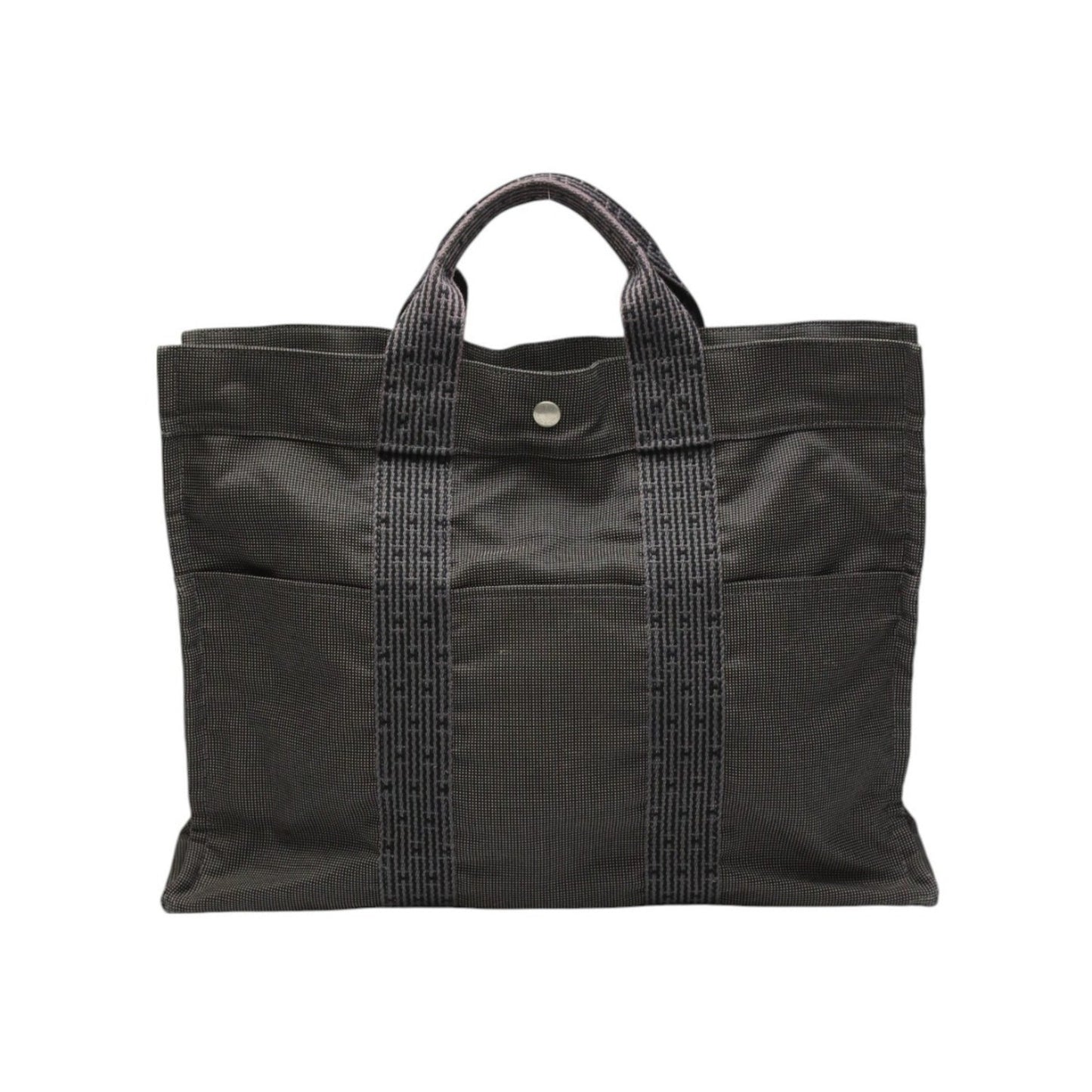 Hermes Gray Canvas Tote Bag ( )