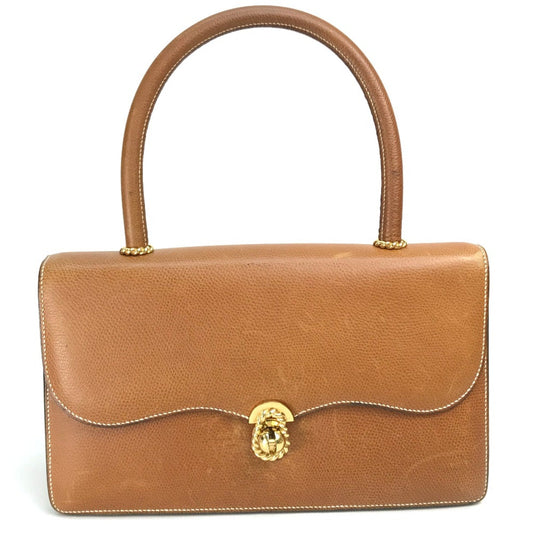 Hermes Brown Leather Handbag ( )