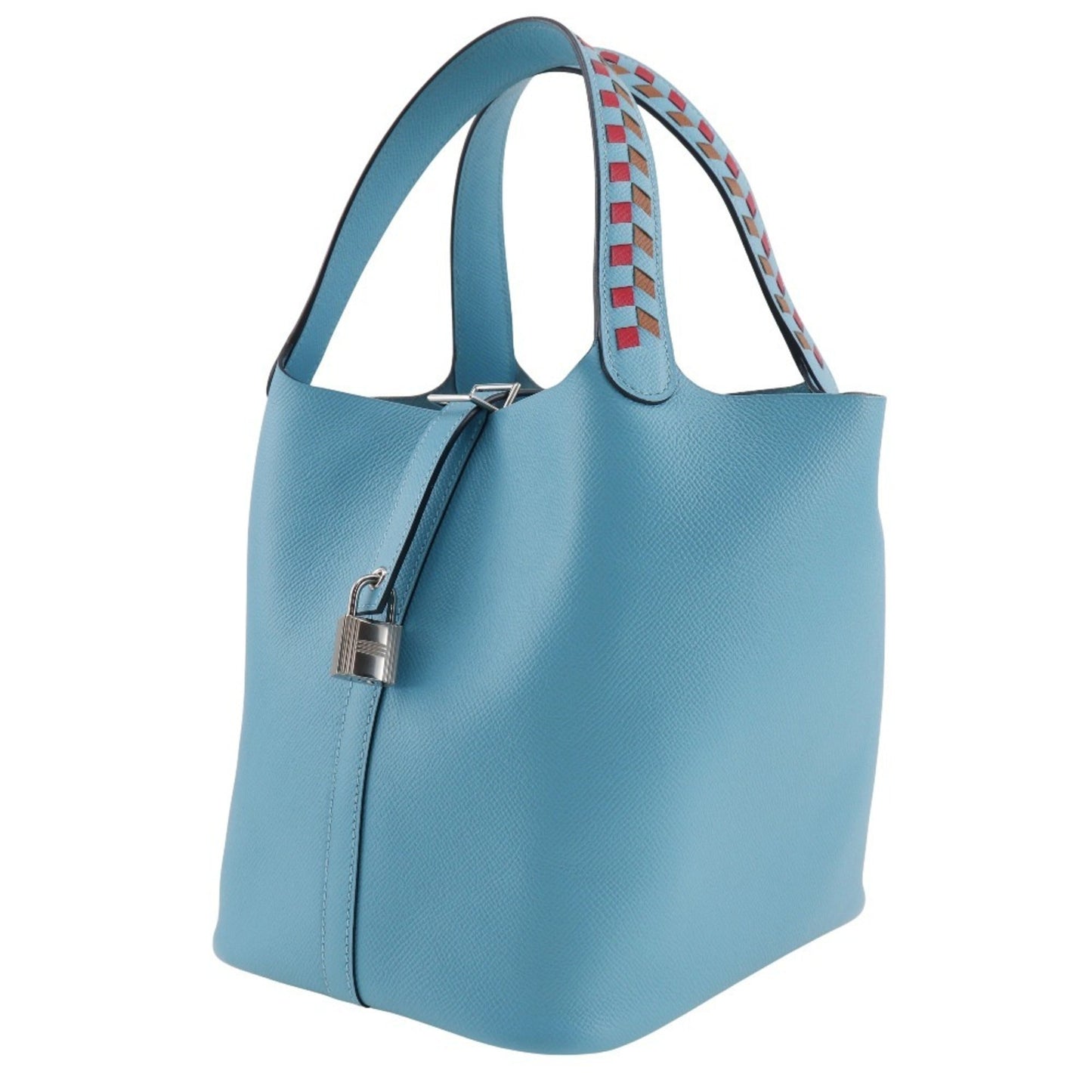 Hermes Light Blue Epsom Leather Handbag ( )