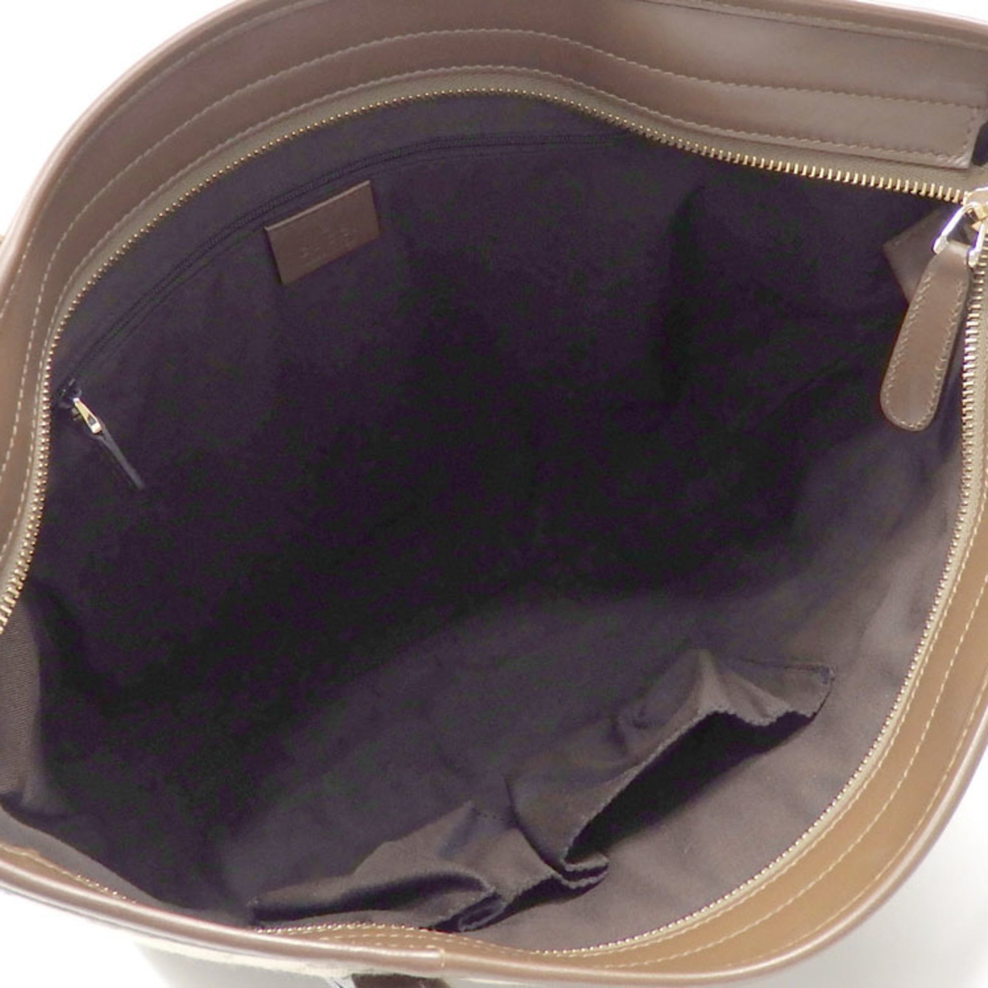 Gucci Leather Canvas Tote