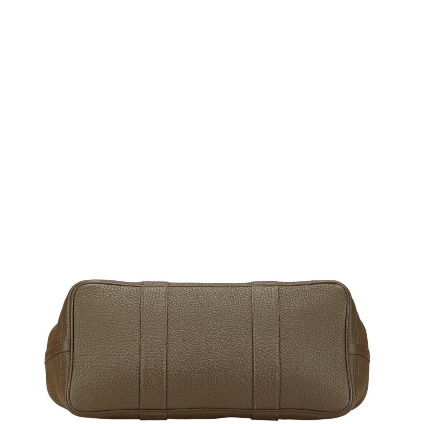 Hermes Garden Khaki Negonda Leather Handbag Tote Bag ( )