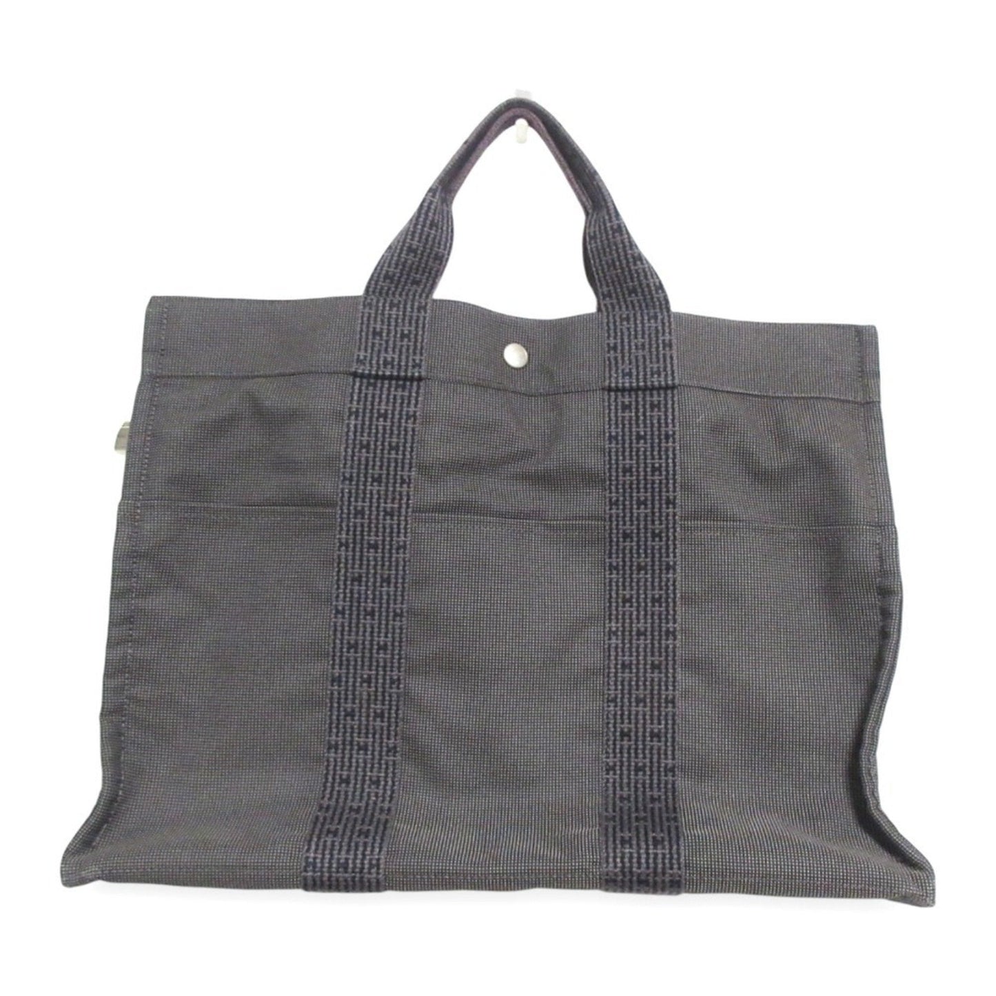 Hermes Gray Canvas Tote Bag ( )