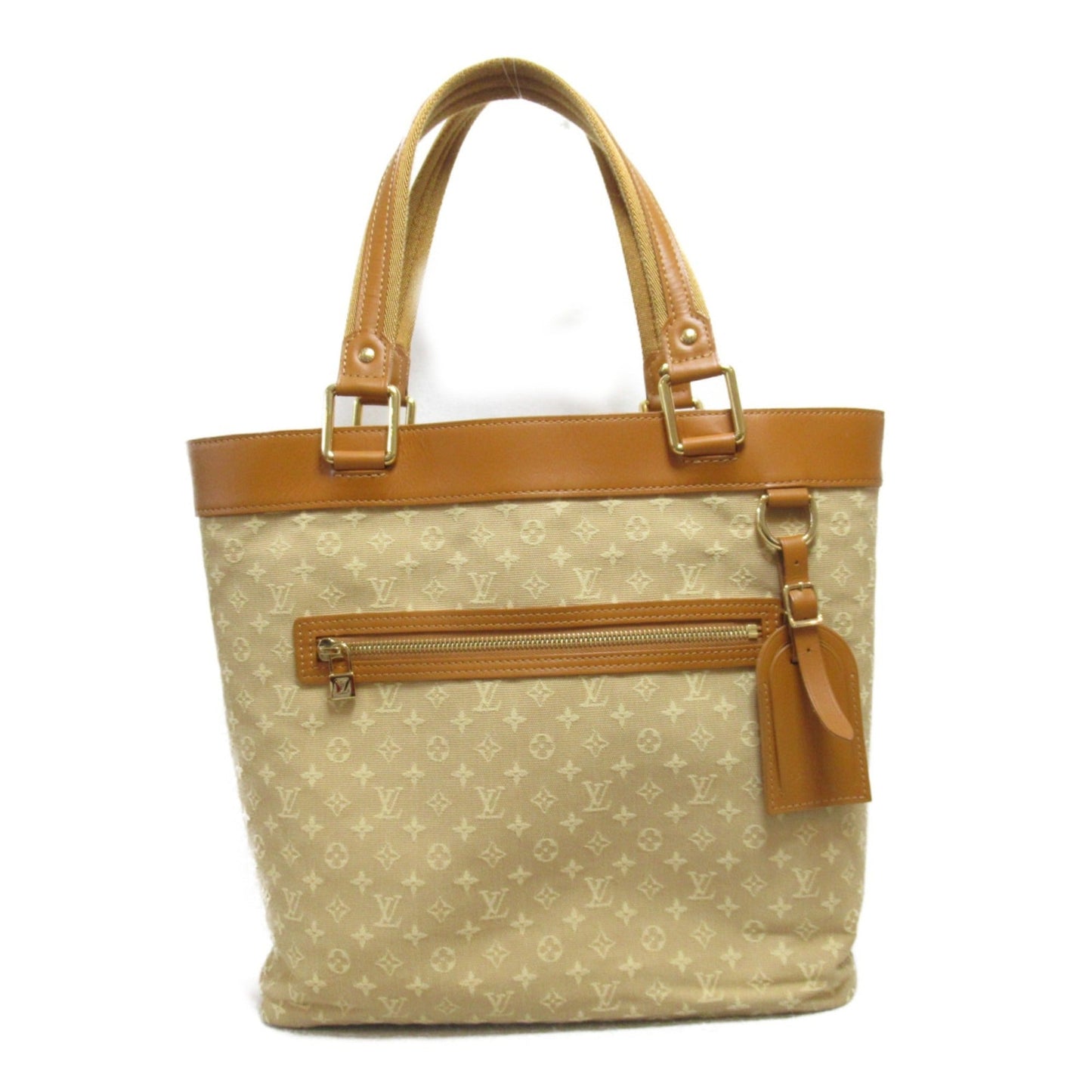LOUIS VUITTON Lucille GM Tote Bag Beige Monogram mini leather