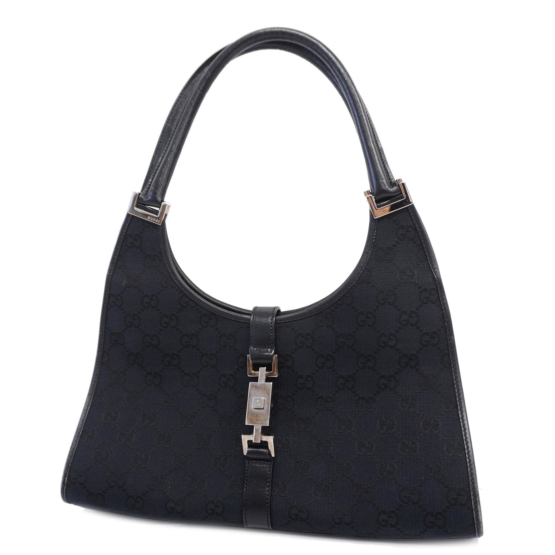 Gucci Leather Canvas Shoulder Bag