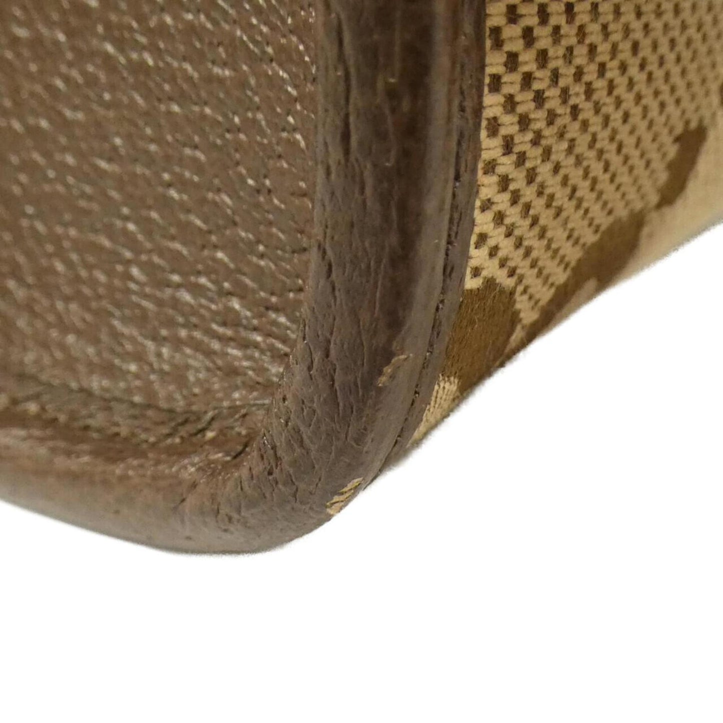 Gucci Leather Canvas Handbag