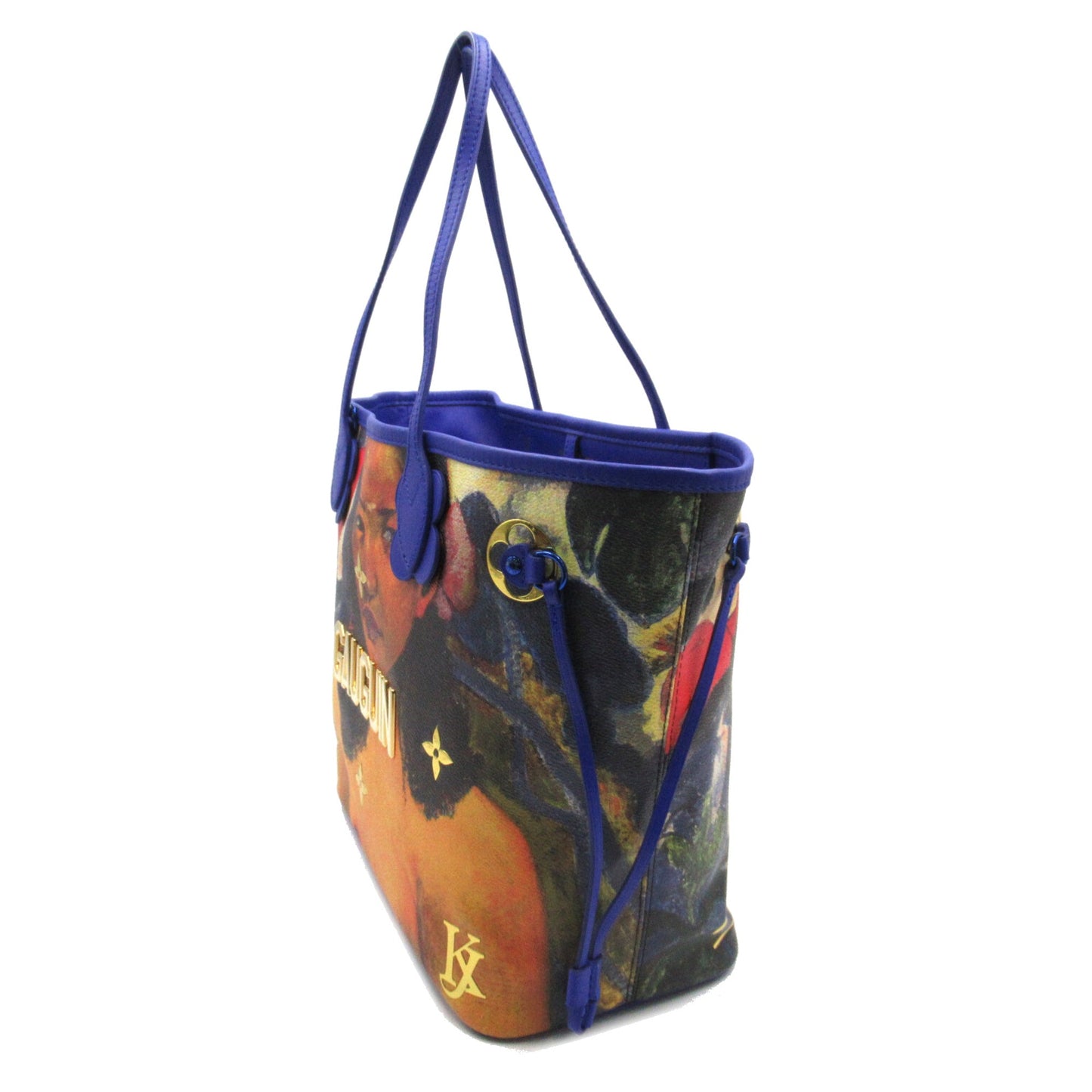 Louis Vuitton Neverfull MM Gauguin Mulch color PVC coated canvas Tote