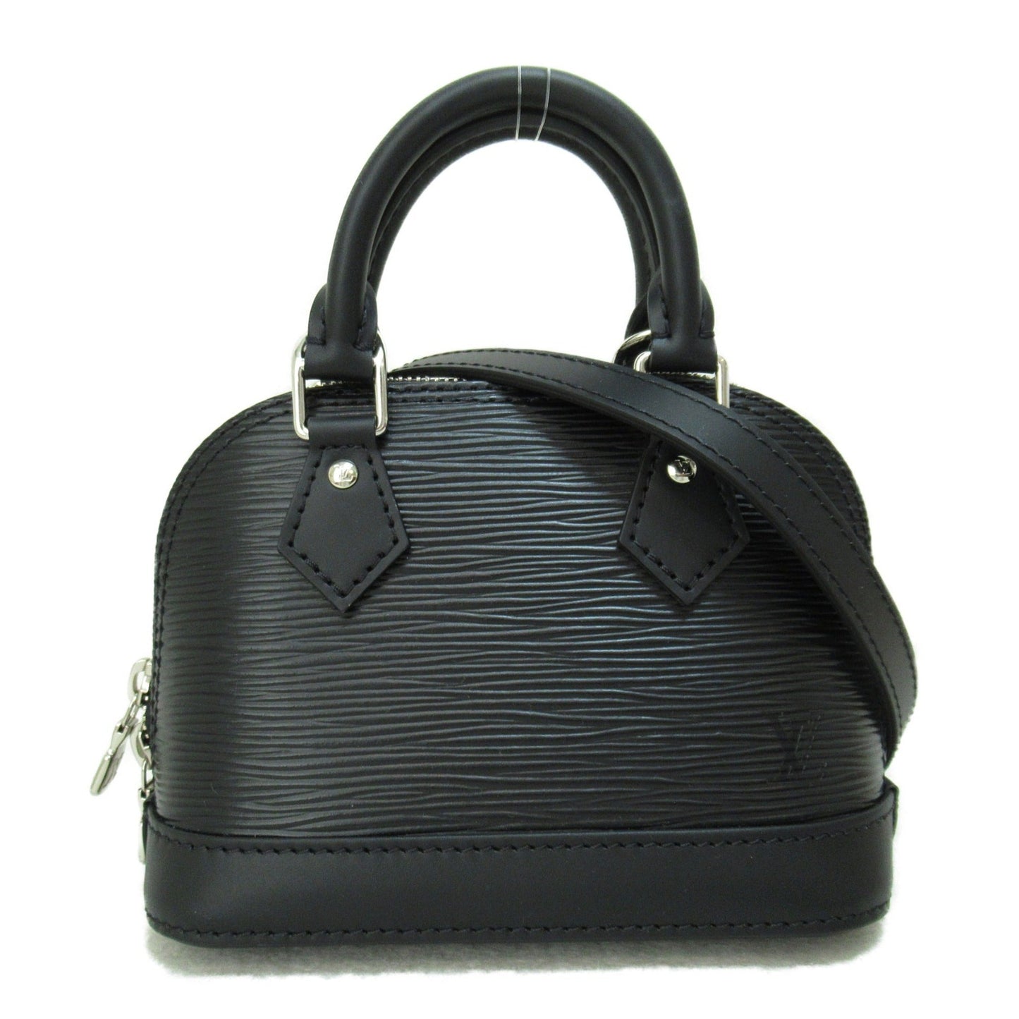LOUIS VUITTON Nano Alma Black Black Epi Calfskin [cowhide] Handbag