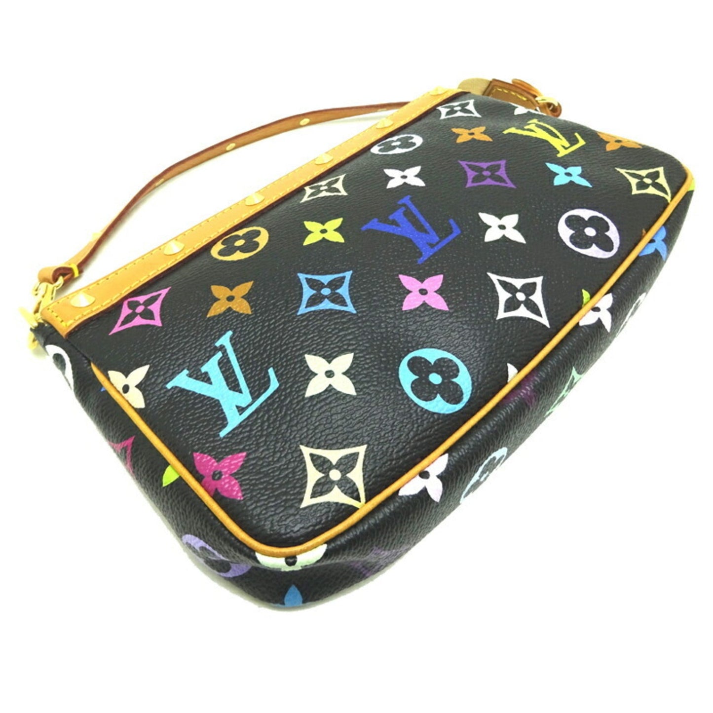 LOUIS VUITTON Pochette Accessory Women's Pouch Monogram Multicolor Noir [Black] Clutch