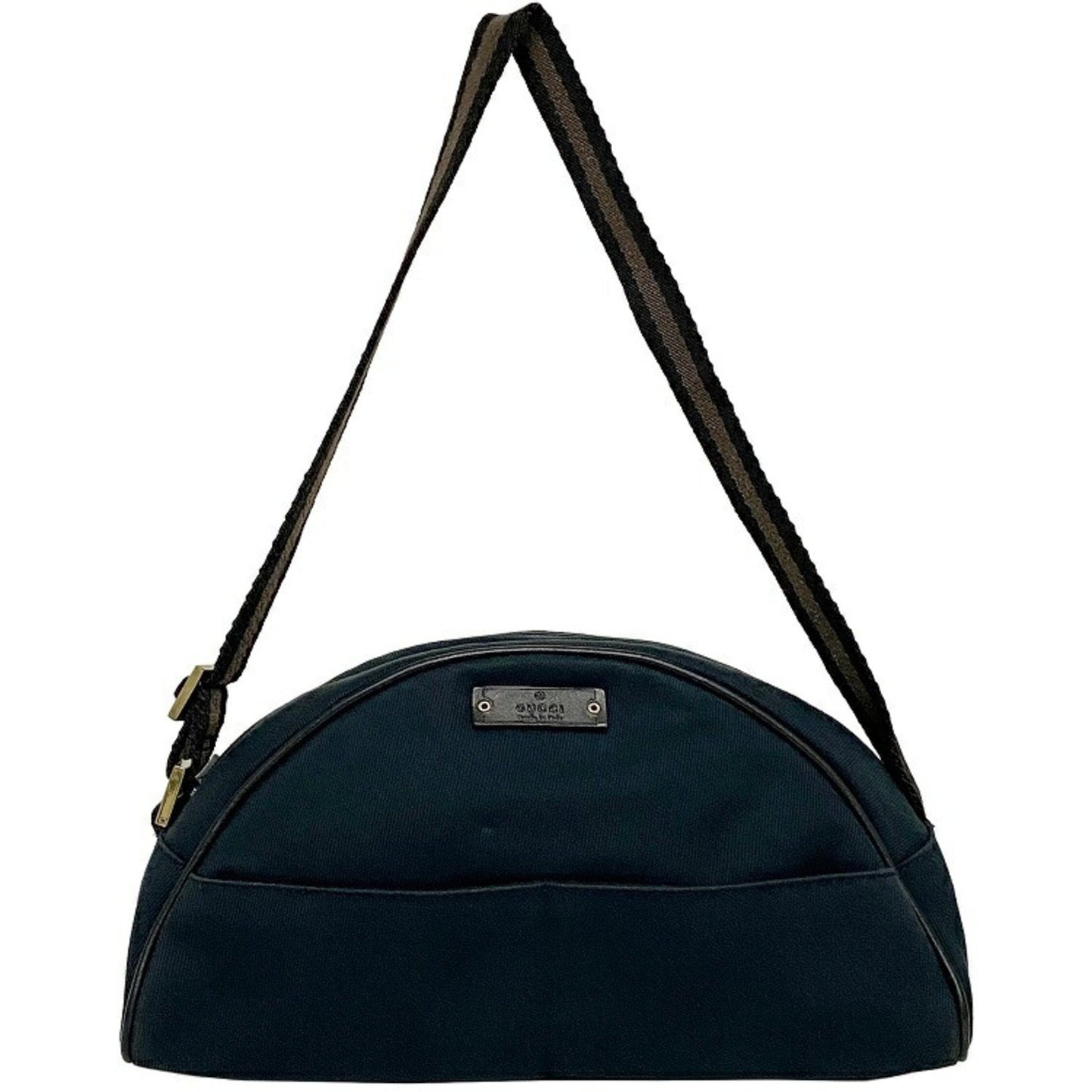 Gucci Lou Leather Canvas Shoulder Bag