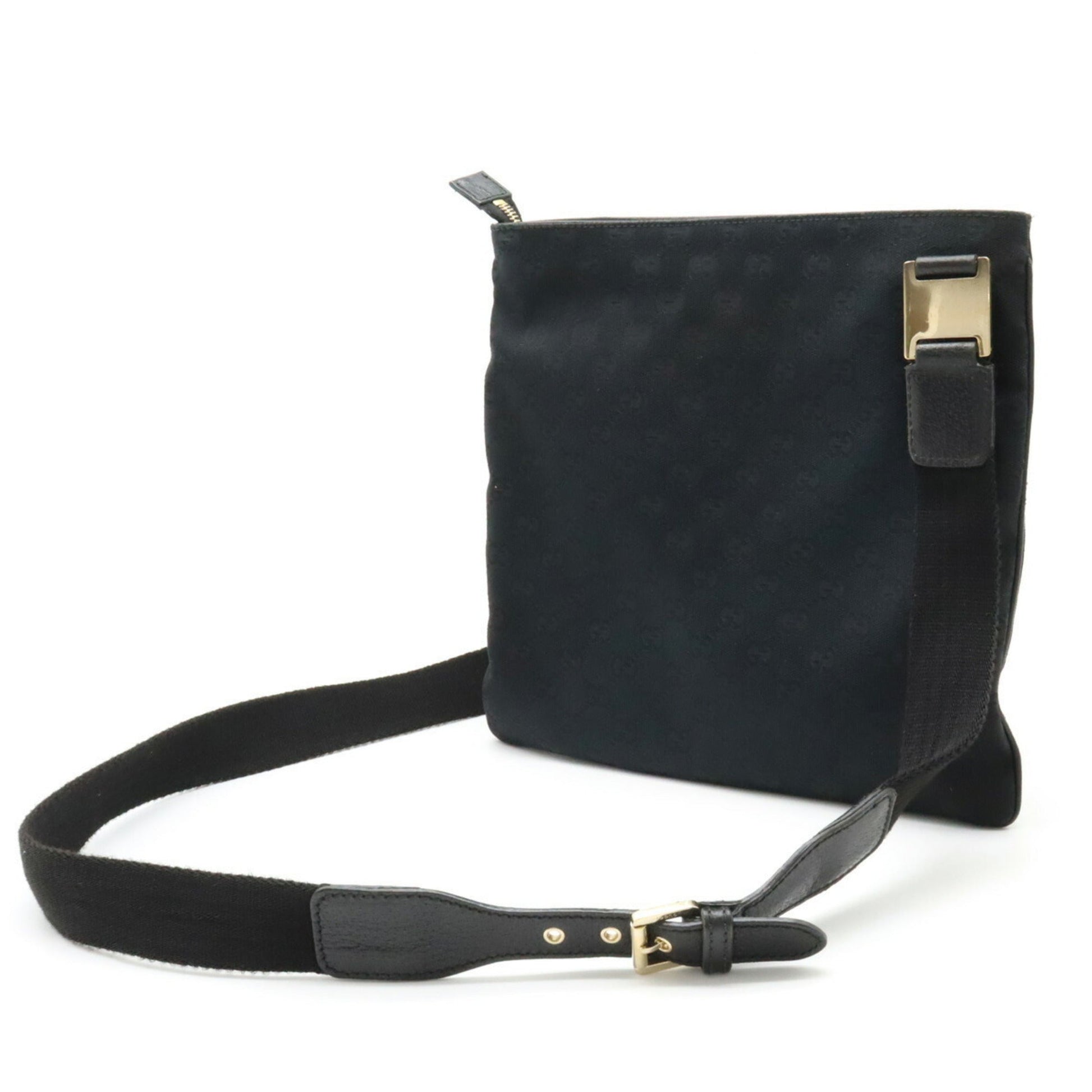 Gucci Leather Canvas Shoulder Bag