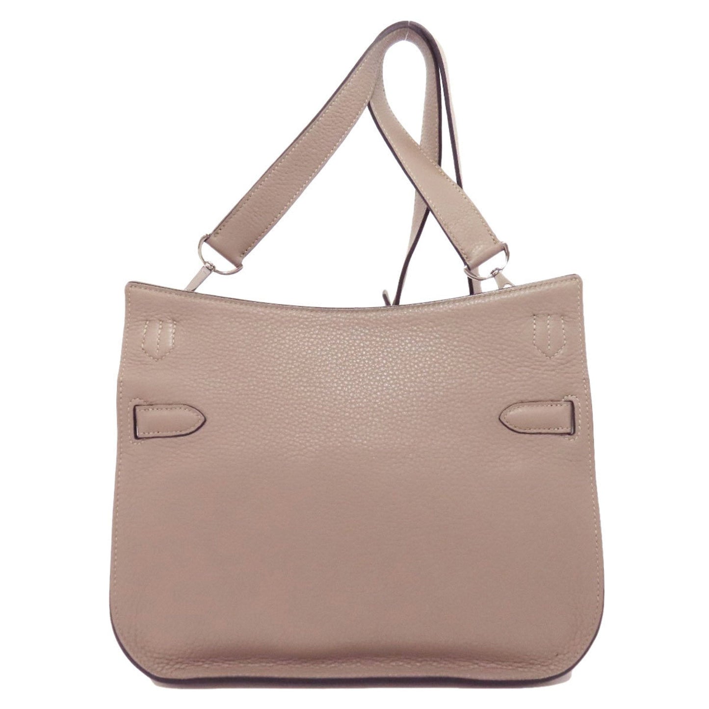 Hermes Gray Taurillon Clemence Leather Shoulder Bag ( )