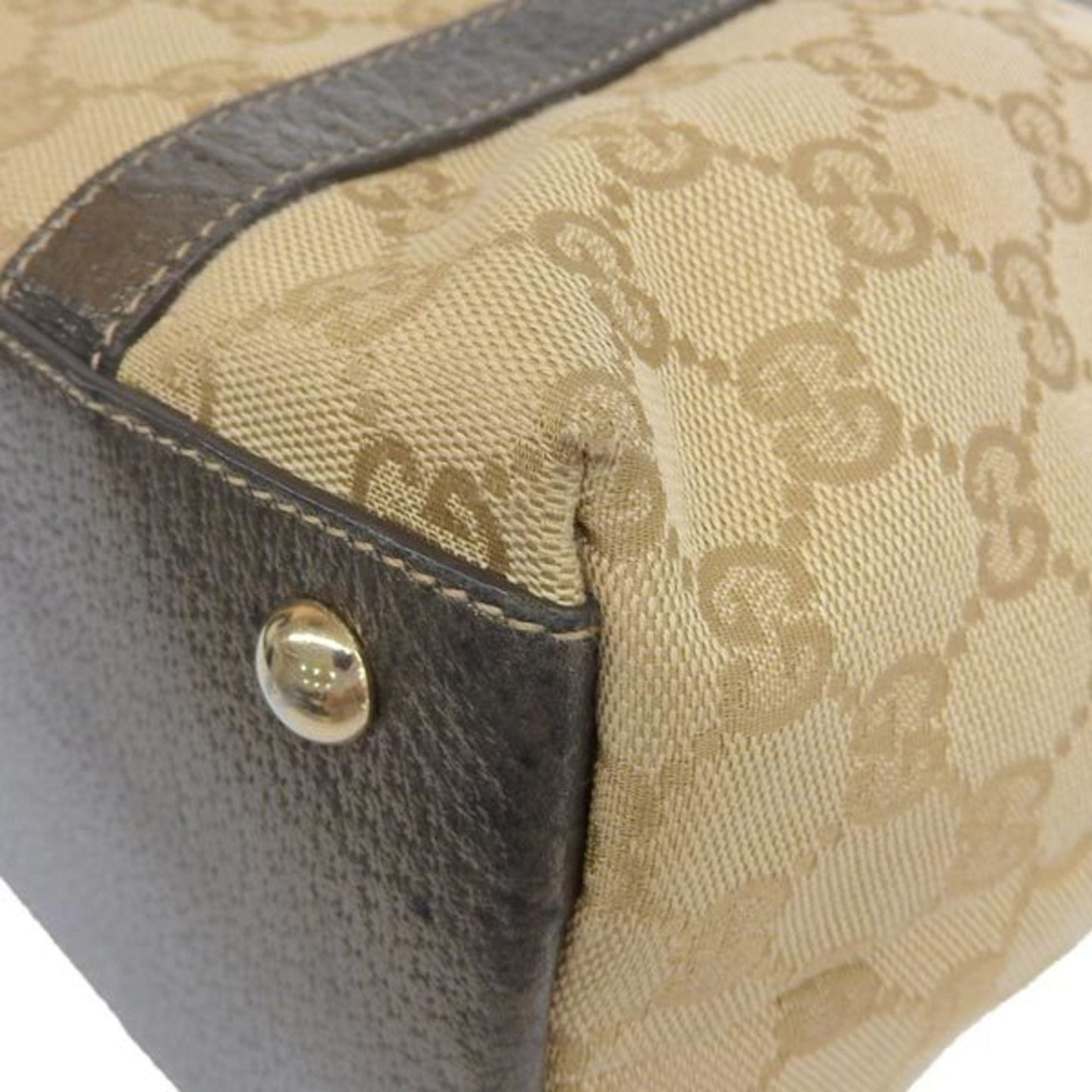 Gucci Leather Canvas Tote