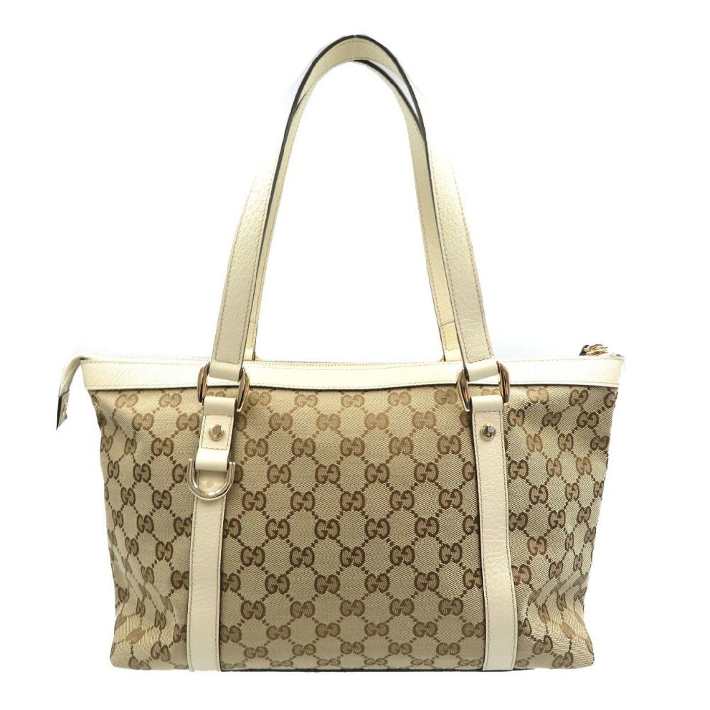 Gucci Leather Canvas Tote