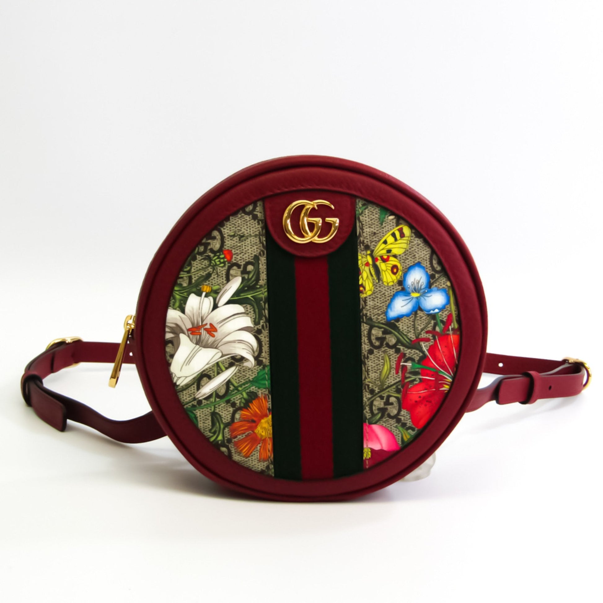 Gucci Ophidia Leather Canvas Backpack Style 2