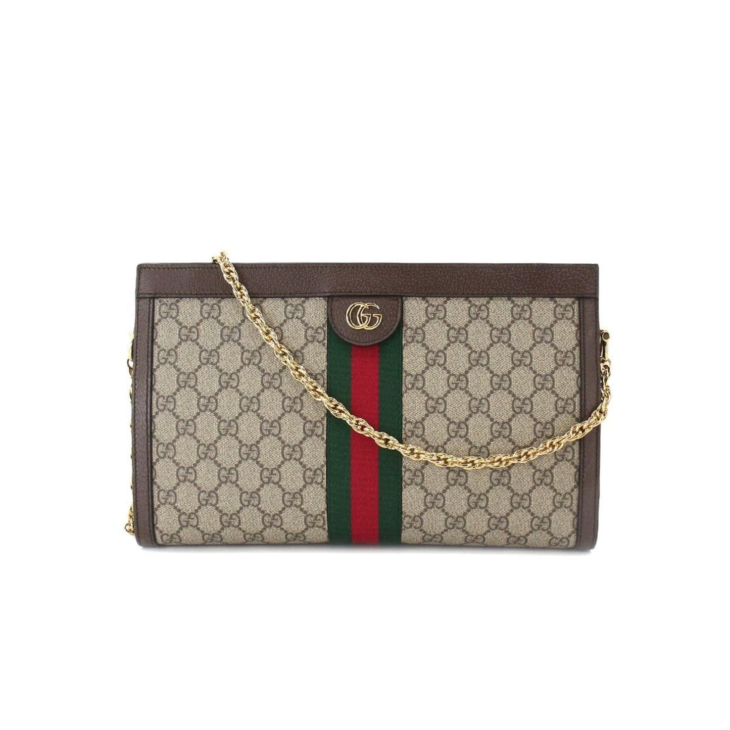 Gucci Ophidia Brown Leather Shoulder Bag