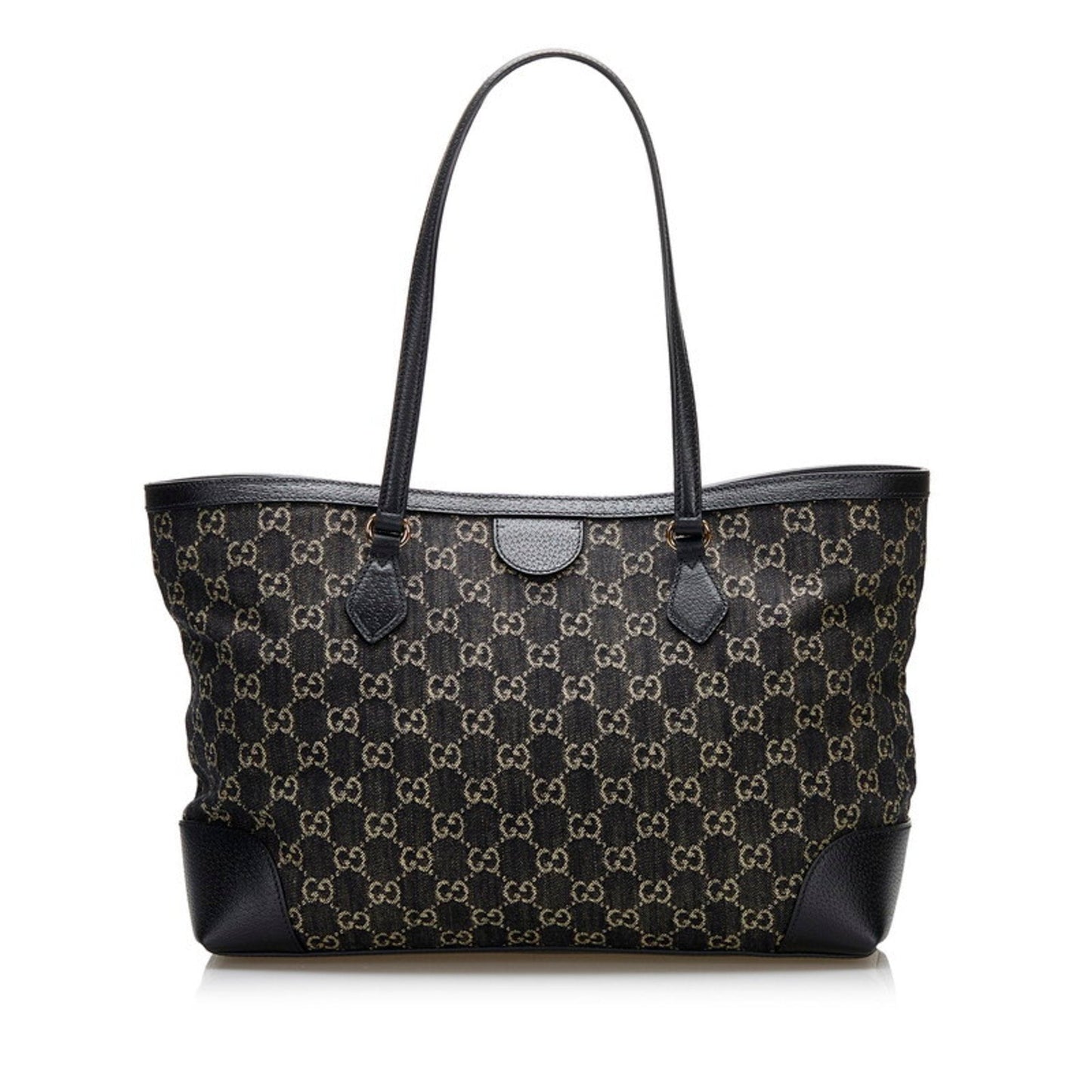 Gucci Lou Leather Canvas Tote