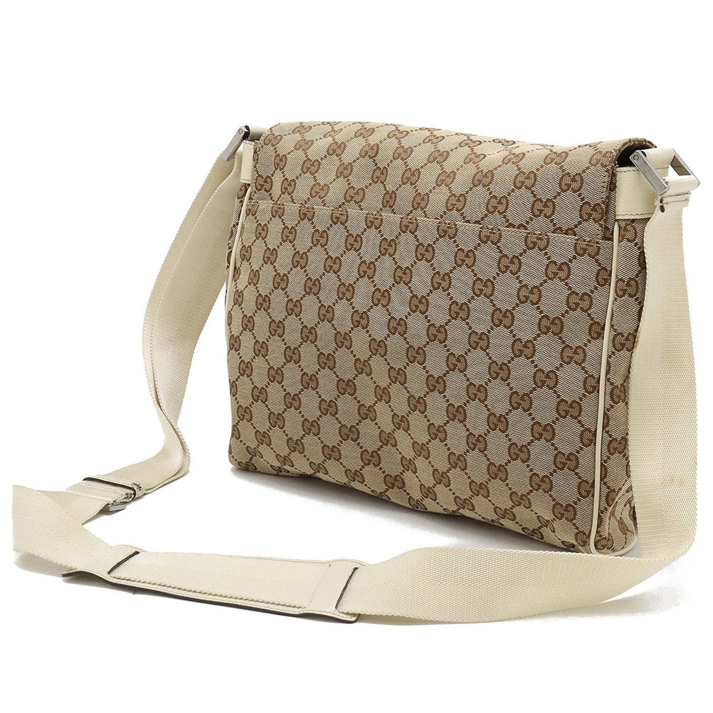 Gucci Leather Canvas Shoulder Bag