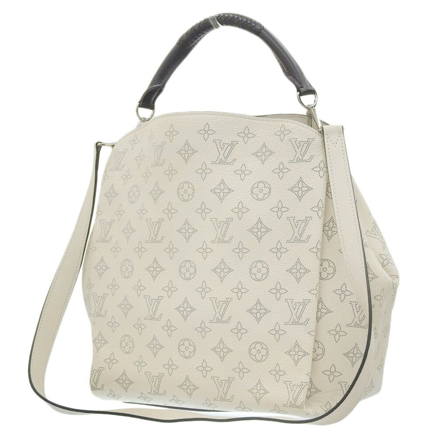 LOUIS VUITTON Monogram Mahina Babylon PM Shoulder Bag Punching Ivoire