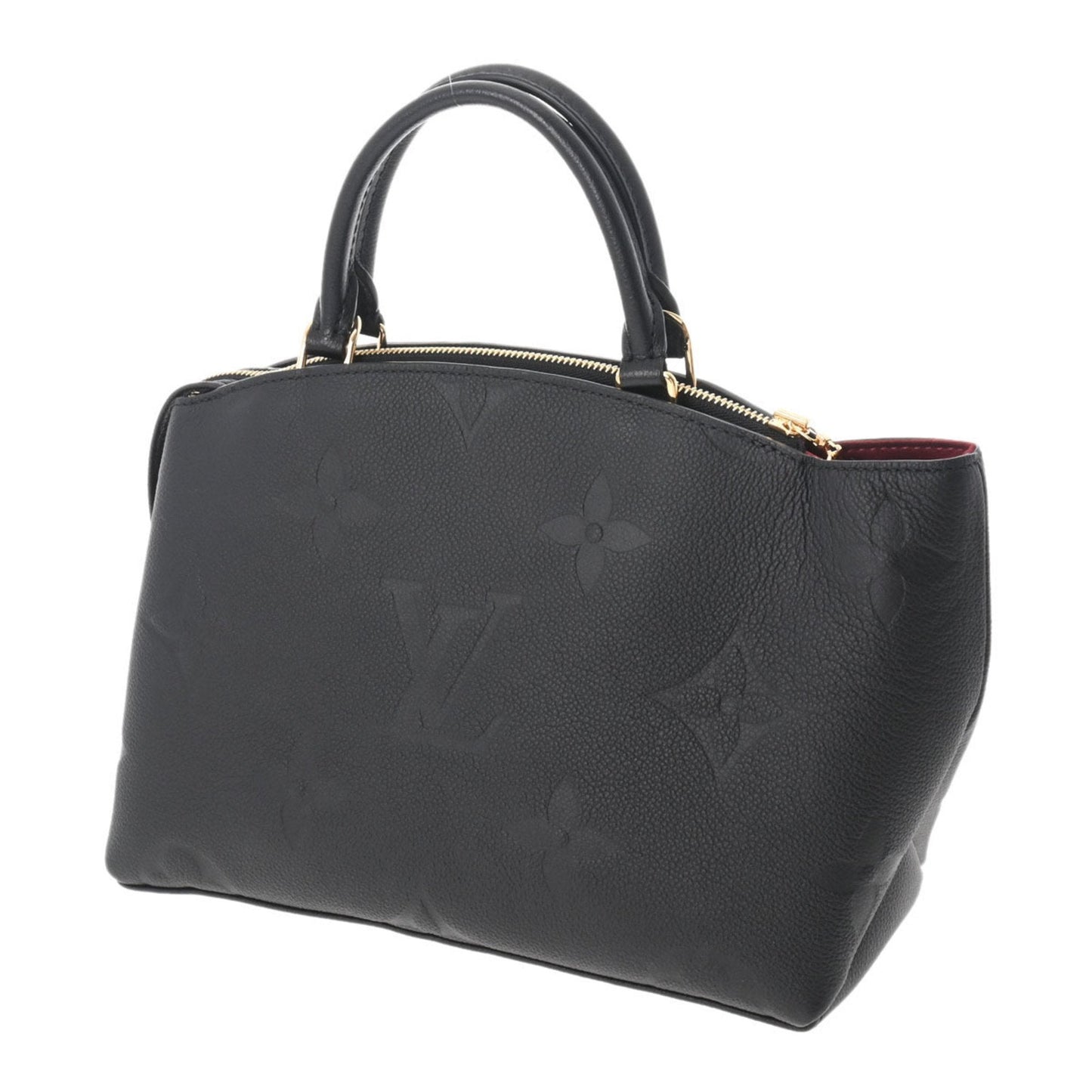 LOUIS VUITTON Monogram Emplant Petit Palais PM Noir Women's Bag