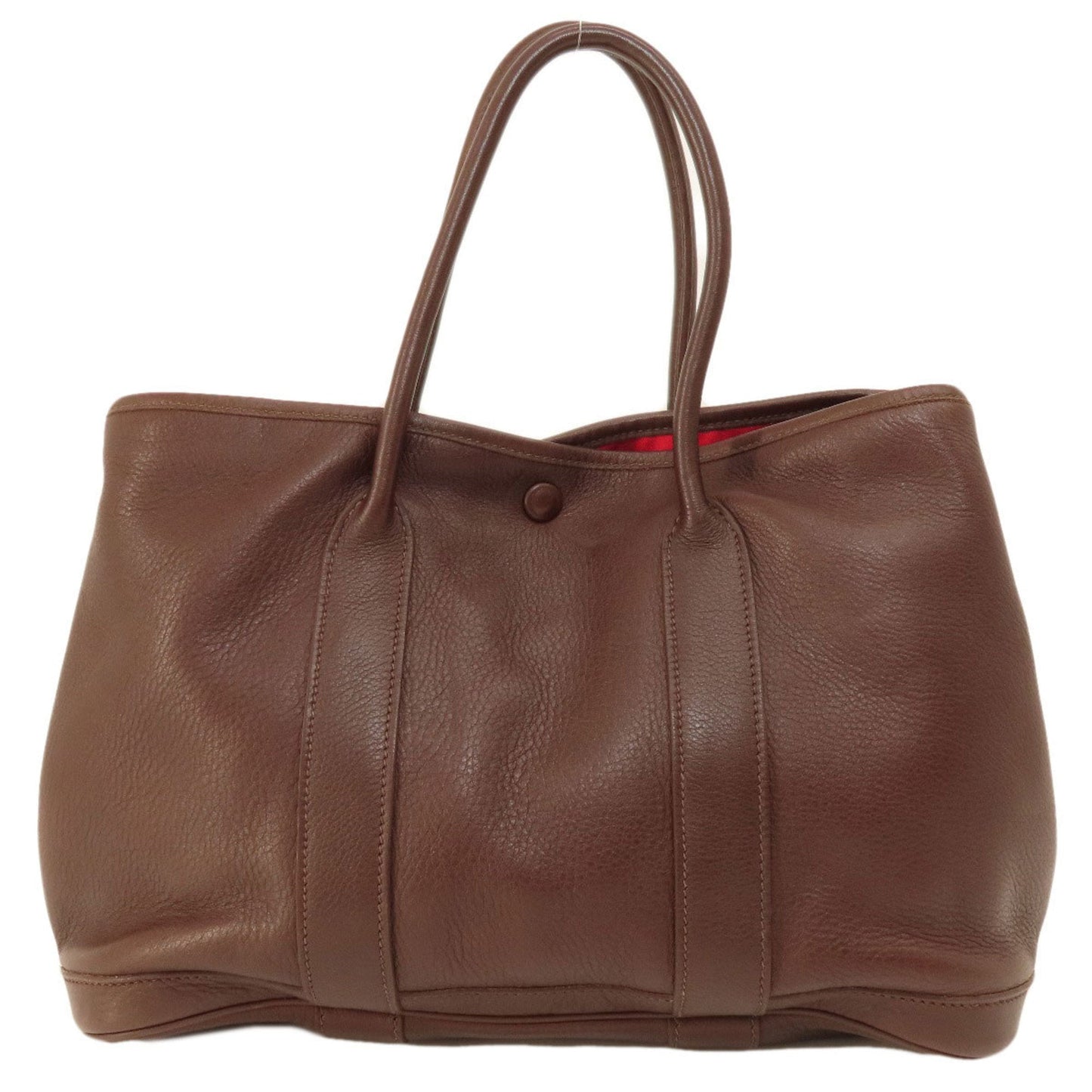Hermes Brown Swift Leather Tote Bag ( )