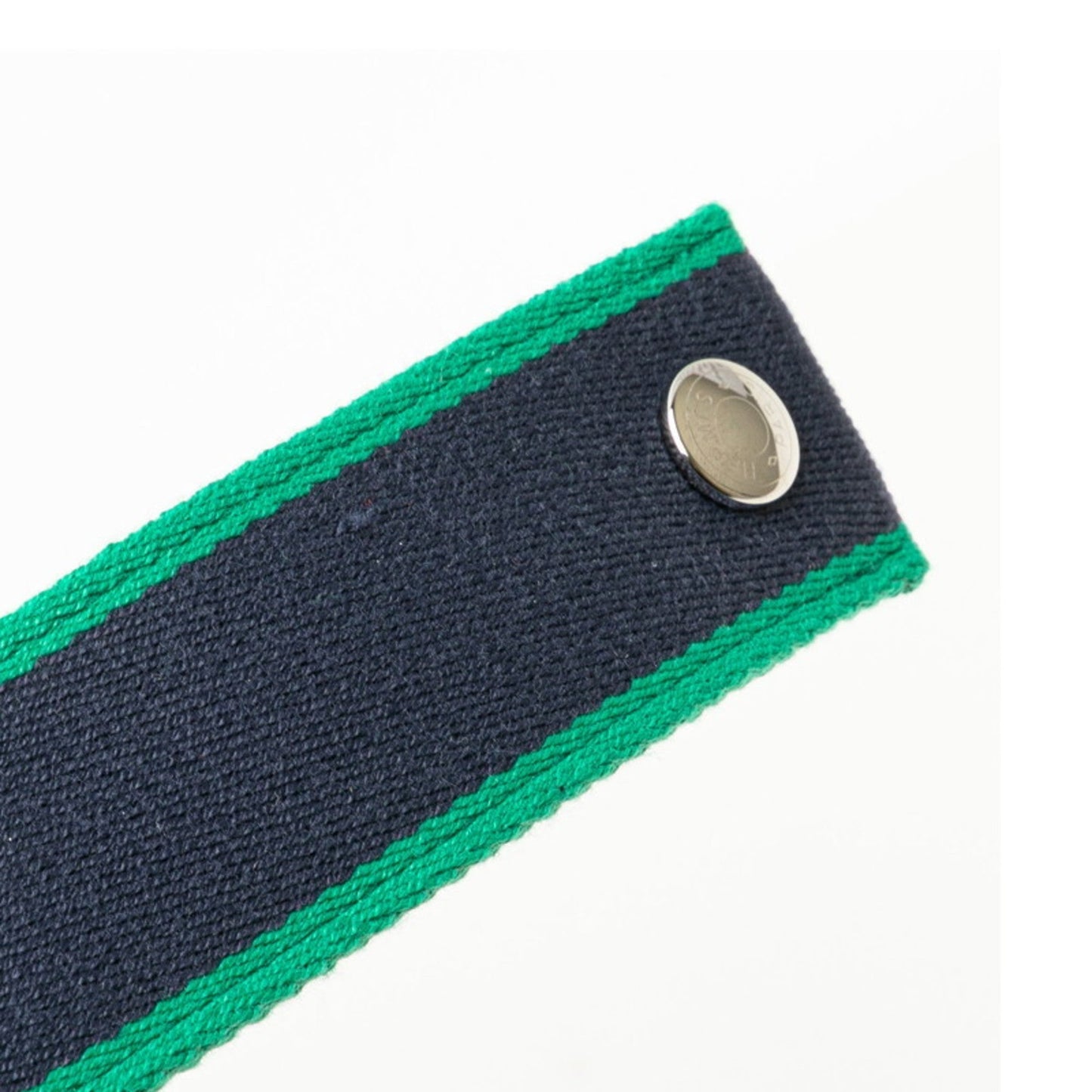 Hermes Green Navy Cotton Handbag Pouch ( )