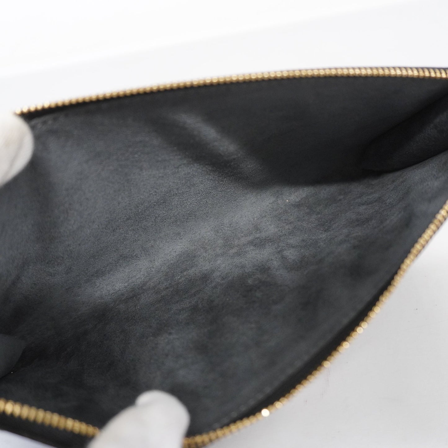 LOUIS VUITTONAuth Epi Pochette Accessoir Women's Pouch Noir Clutch