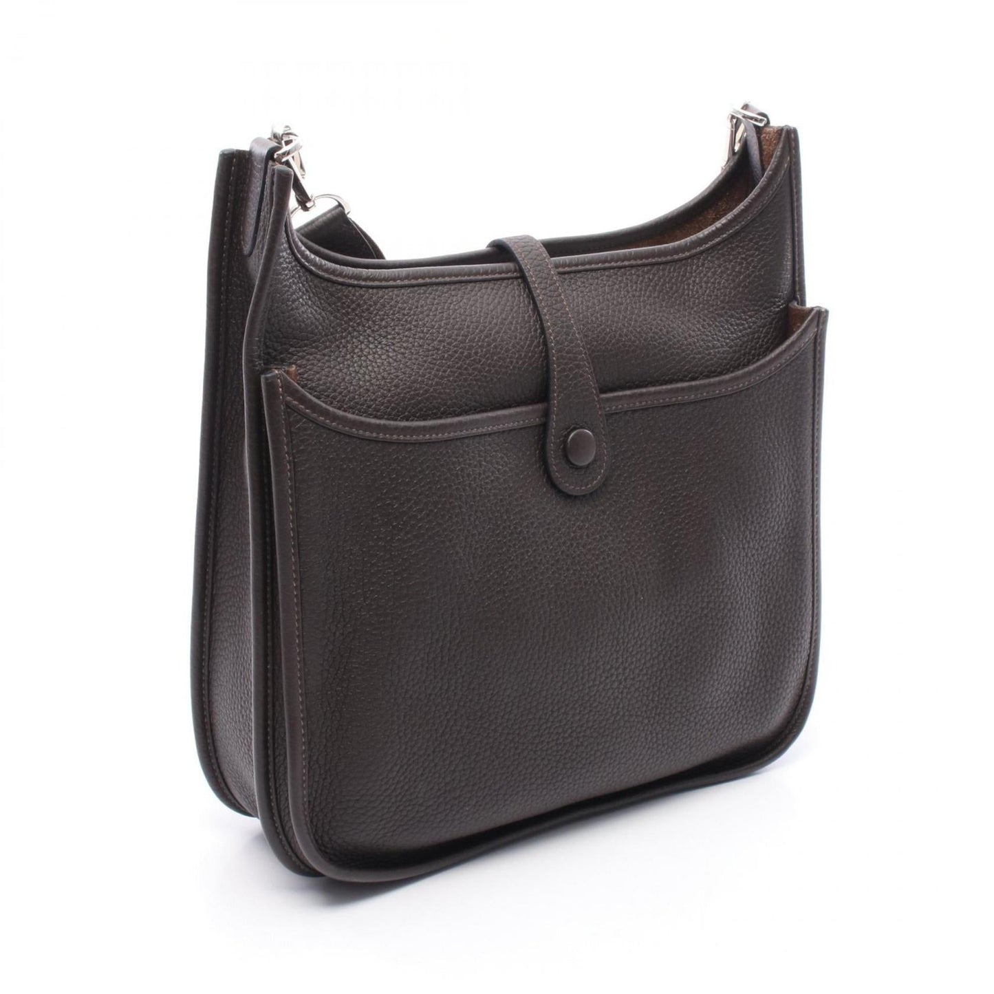 Hermes Brown Taurillon Clemence Leather Shoulder Bag ( )