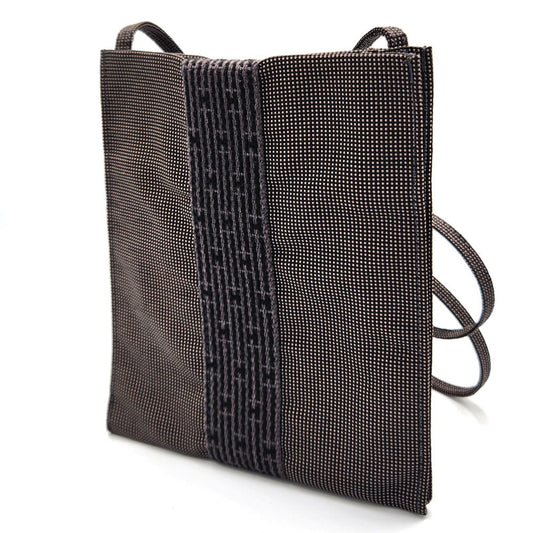 Hermes Her Line Gray Canvas Shoulder Bag ( )