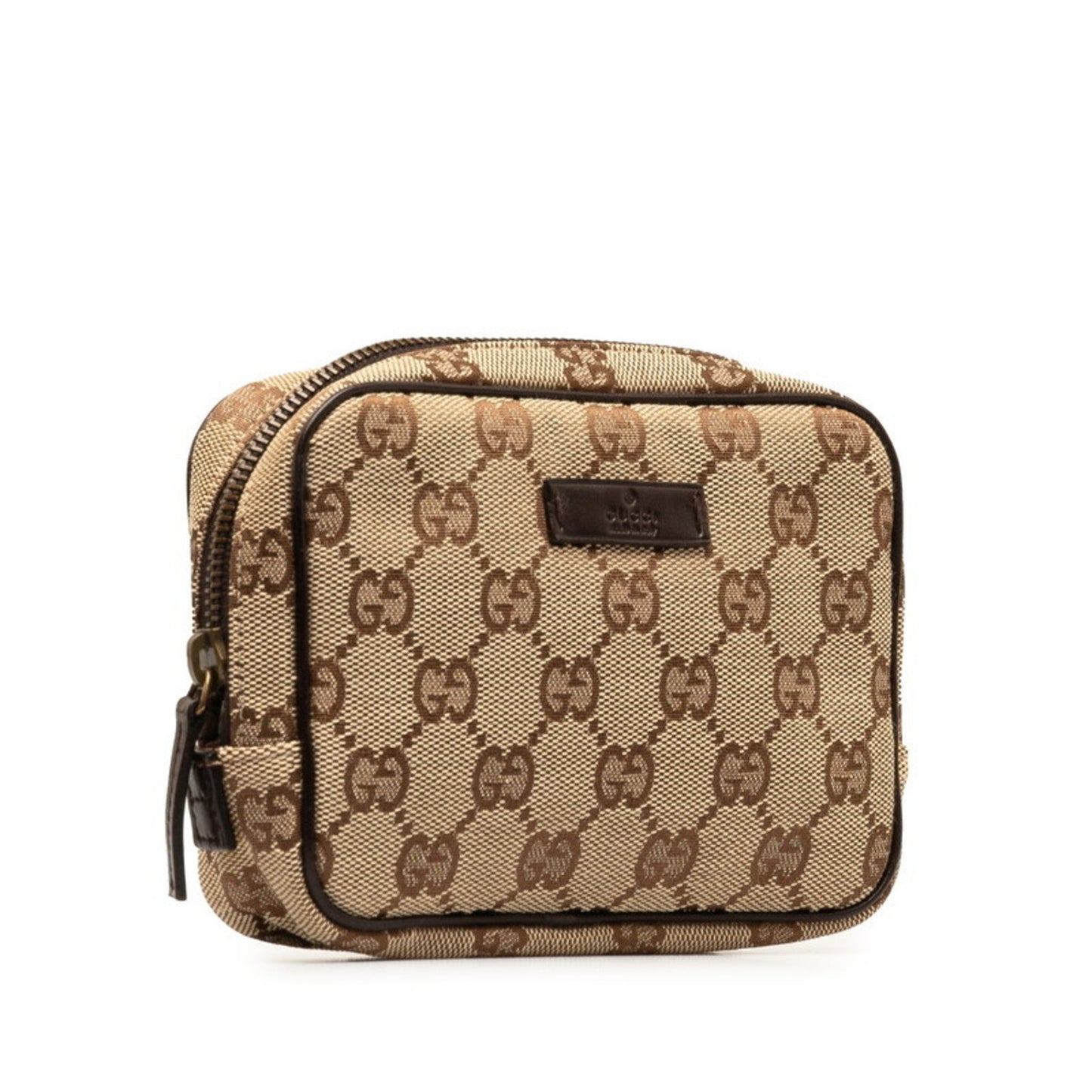 Gucci Leather Canvas Clutch