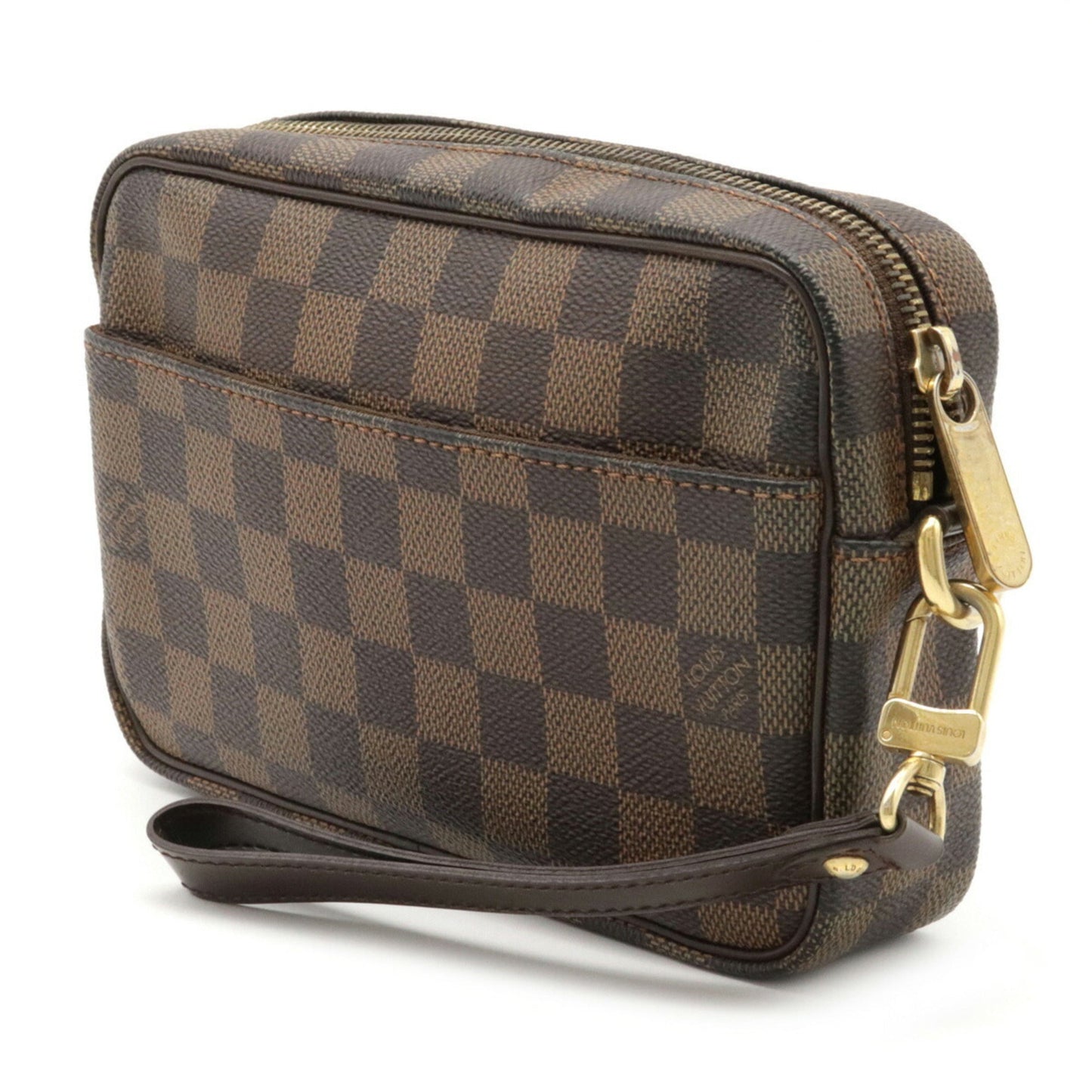 Louis Vuitton Damier Pochette Bie Macau Second Bag Clutch Handbag