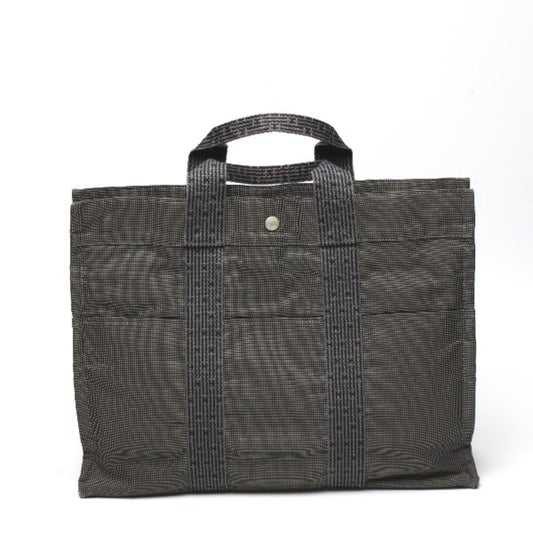 Hermes Gray Canvas Tote Bag ( )