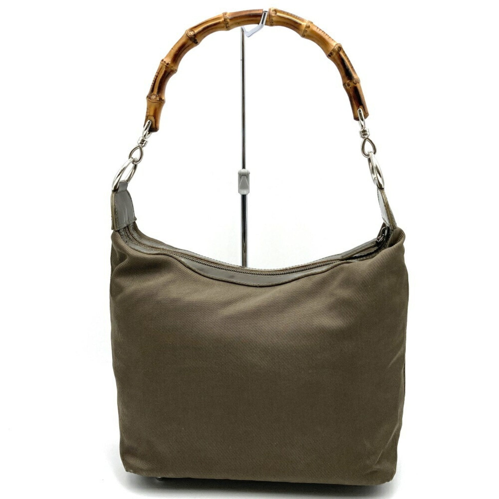 Gucci Nylon Leather Shoulder Bag