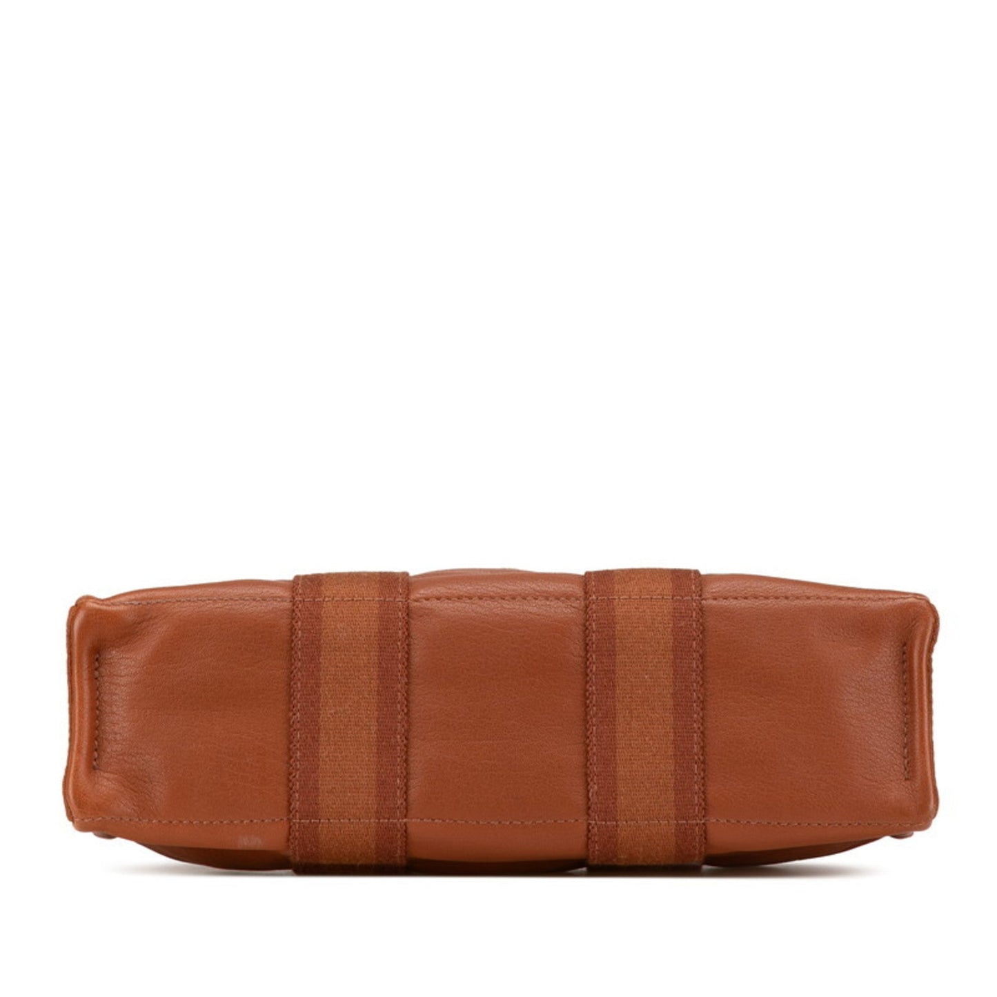 Hermes Fourre Tout Brown Canvas Leather Tote Bag ( )