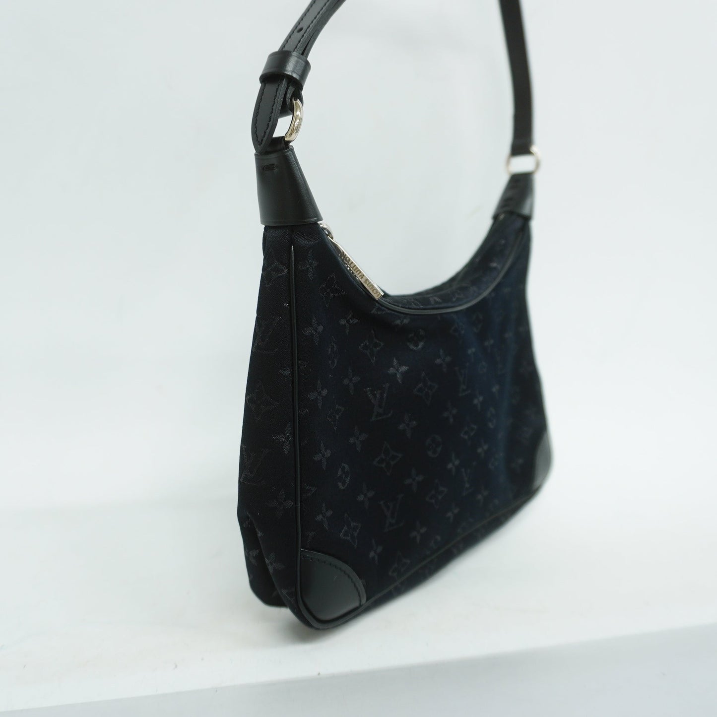 Louis VuittonAuth Monogram Satin Little Boulogne Women's Handbag Noir