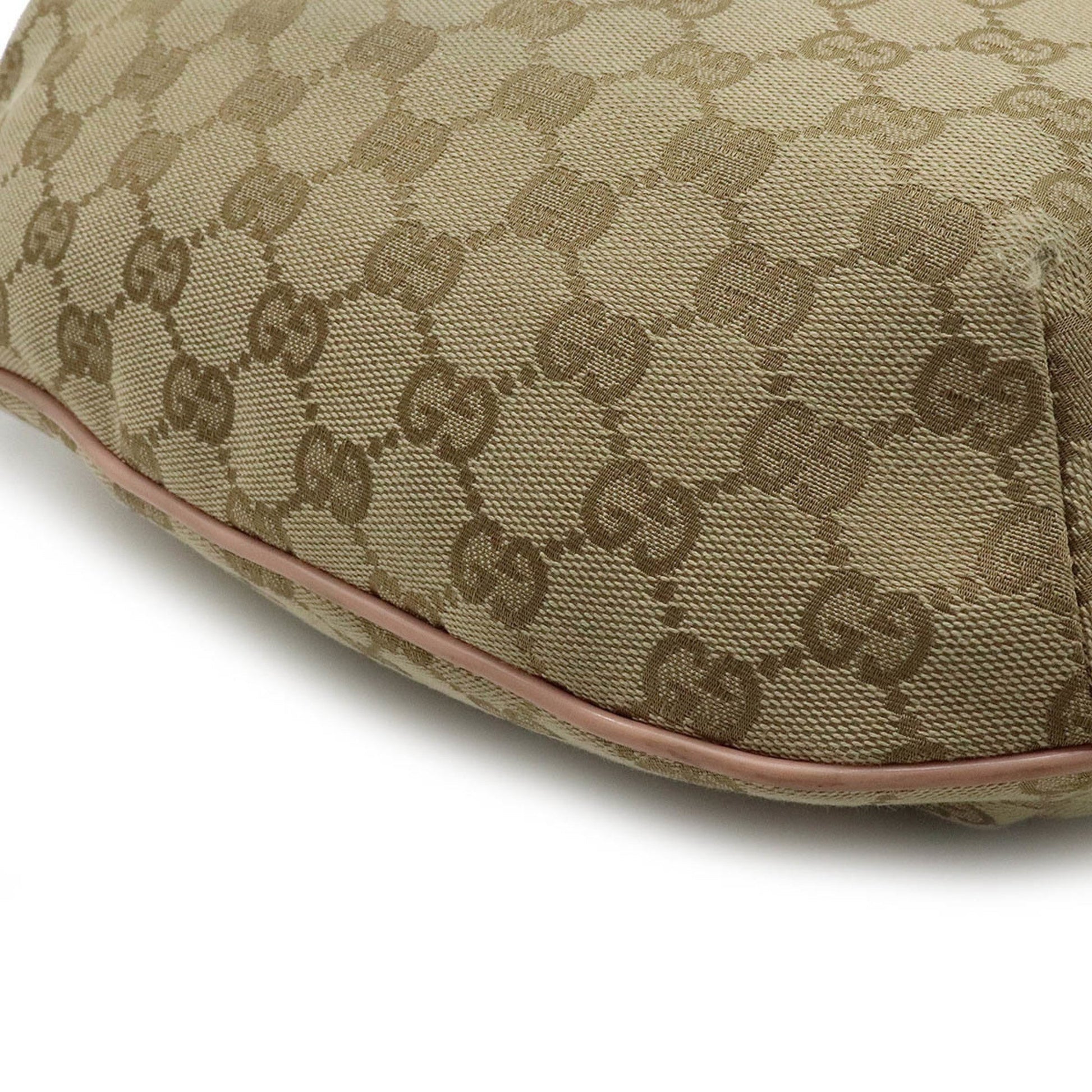 Gucci Lou Leather Canvas Shoulder Bag