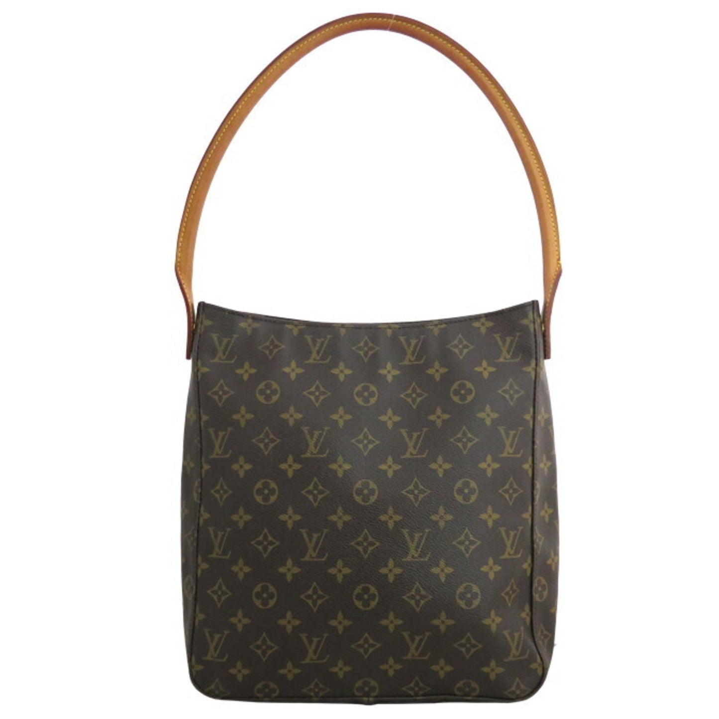 Louis Vuitton Bag Monogram Looping MM Brown x Gold Hardware Canvas Shoulder One Women's