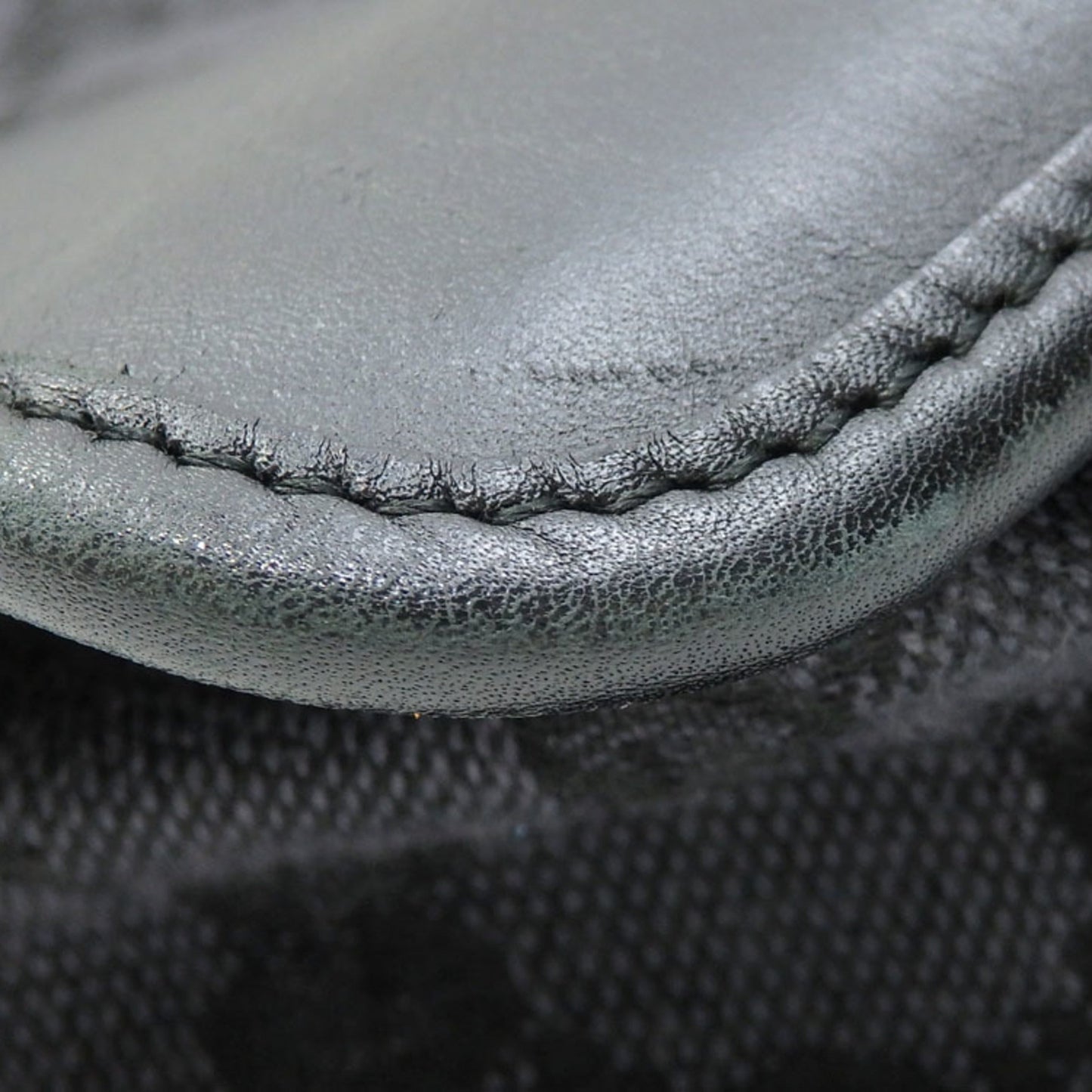 Gucci Lou Leather Canvas Shoulder Bag