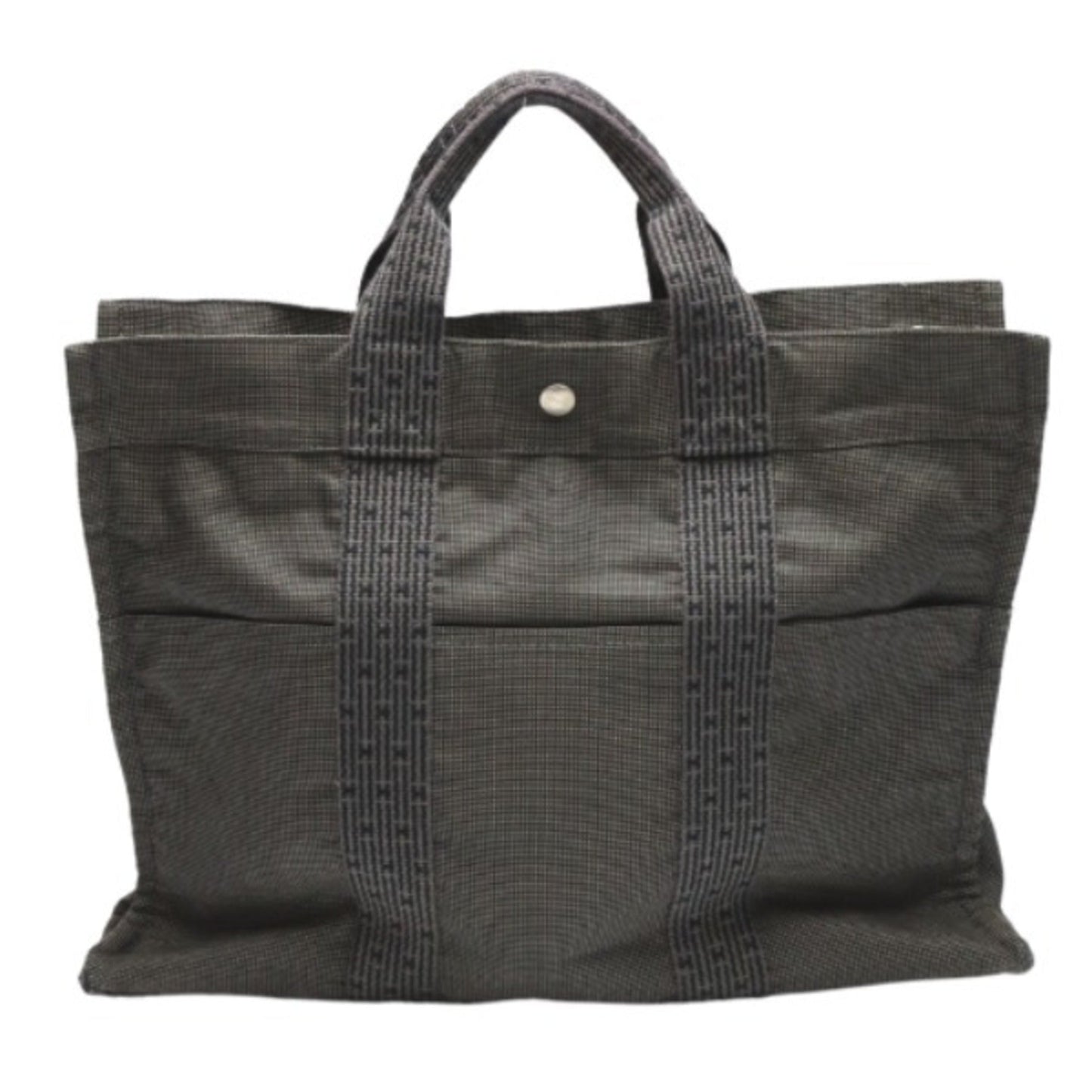 Hermes Gray Canvas Tote Bag ( )