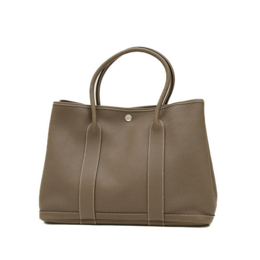 Hermes Etoupe Gray Negonda Leather Handbag Tote Bag ( )