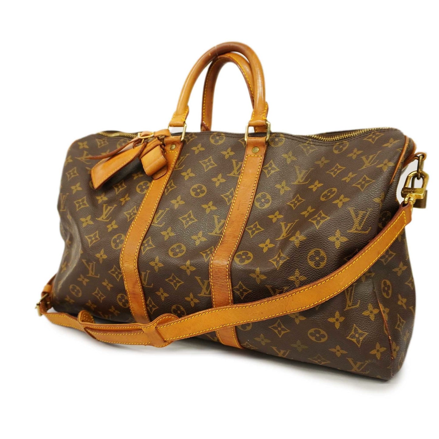 Louis VuittonAuth Monogram Keepall Bandouliere 45 Unisex Boston Bag