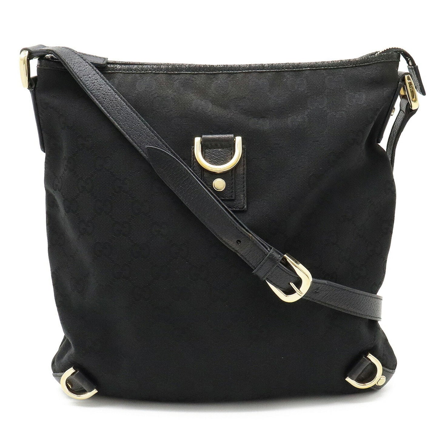 Gucci Leather Canvas Shoulder Bag