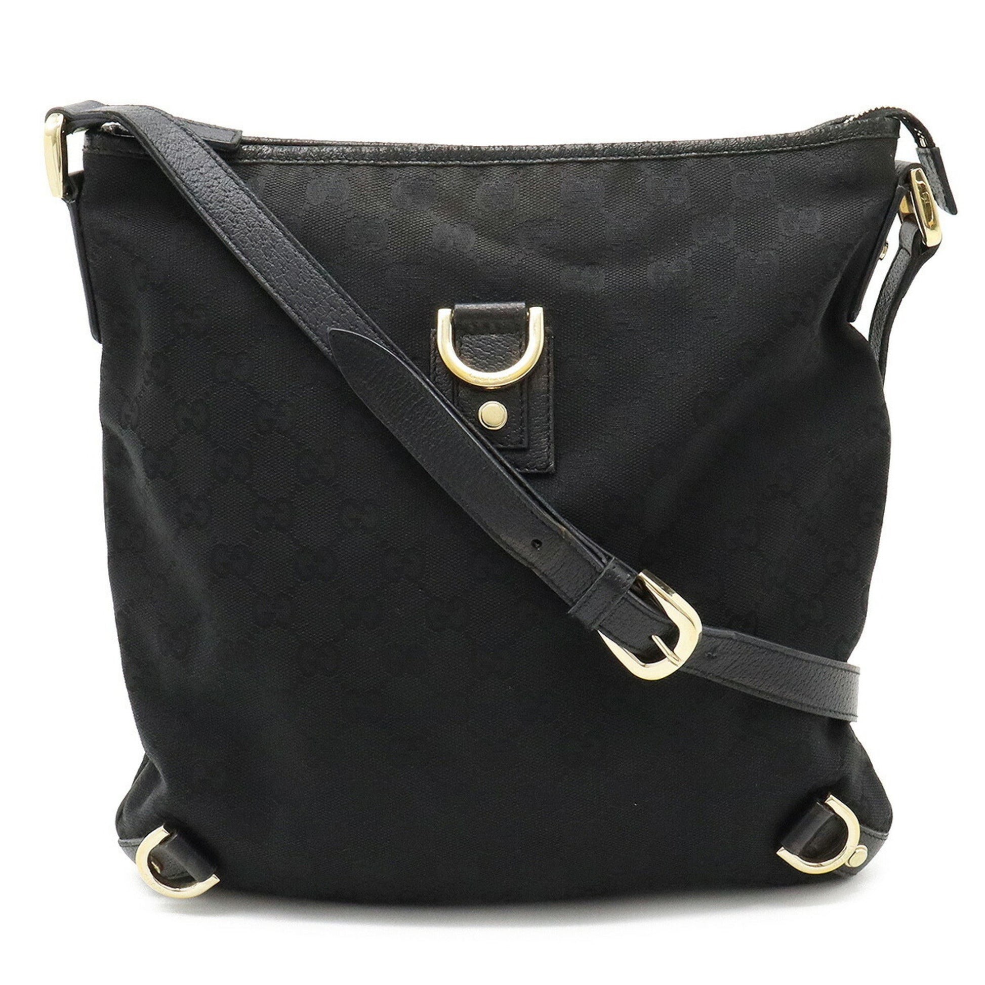 Gucci Leather Canvas Shoulder Bag