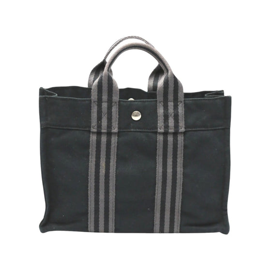 Hermes Her Line Gray Canvas Tote Bag ( )