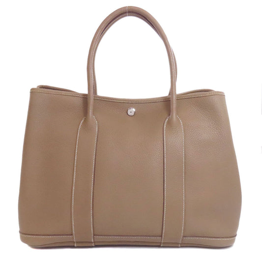 Hermes Garden Etoupe Gray Negonda Leather Tote Bag ( )