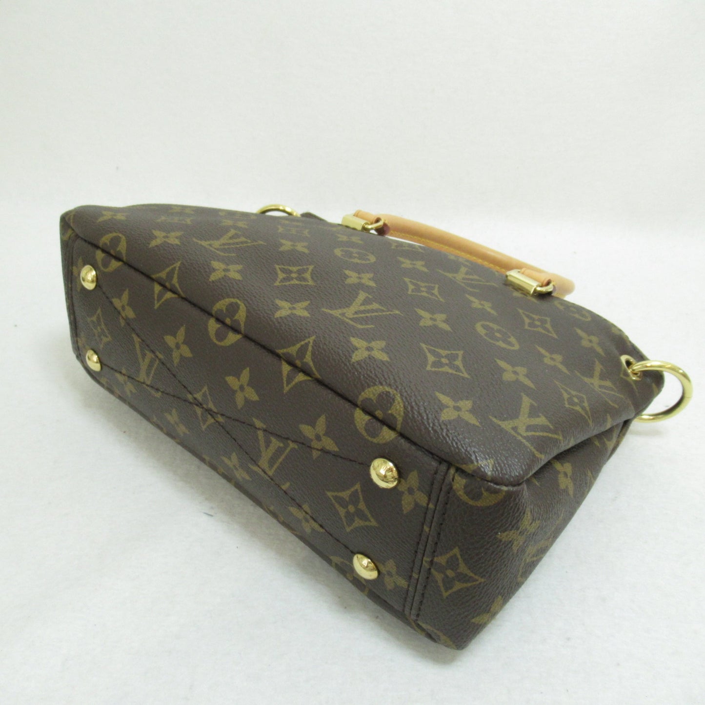 Louis Vuitton Palas BB 2way Shoulder Bag Brown Rose poodle Monogram PVC coated canvas