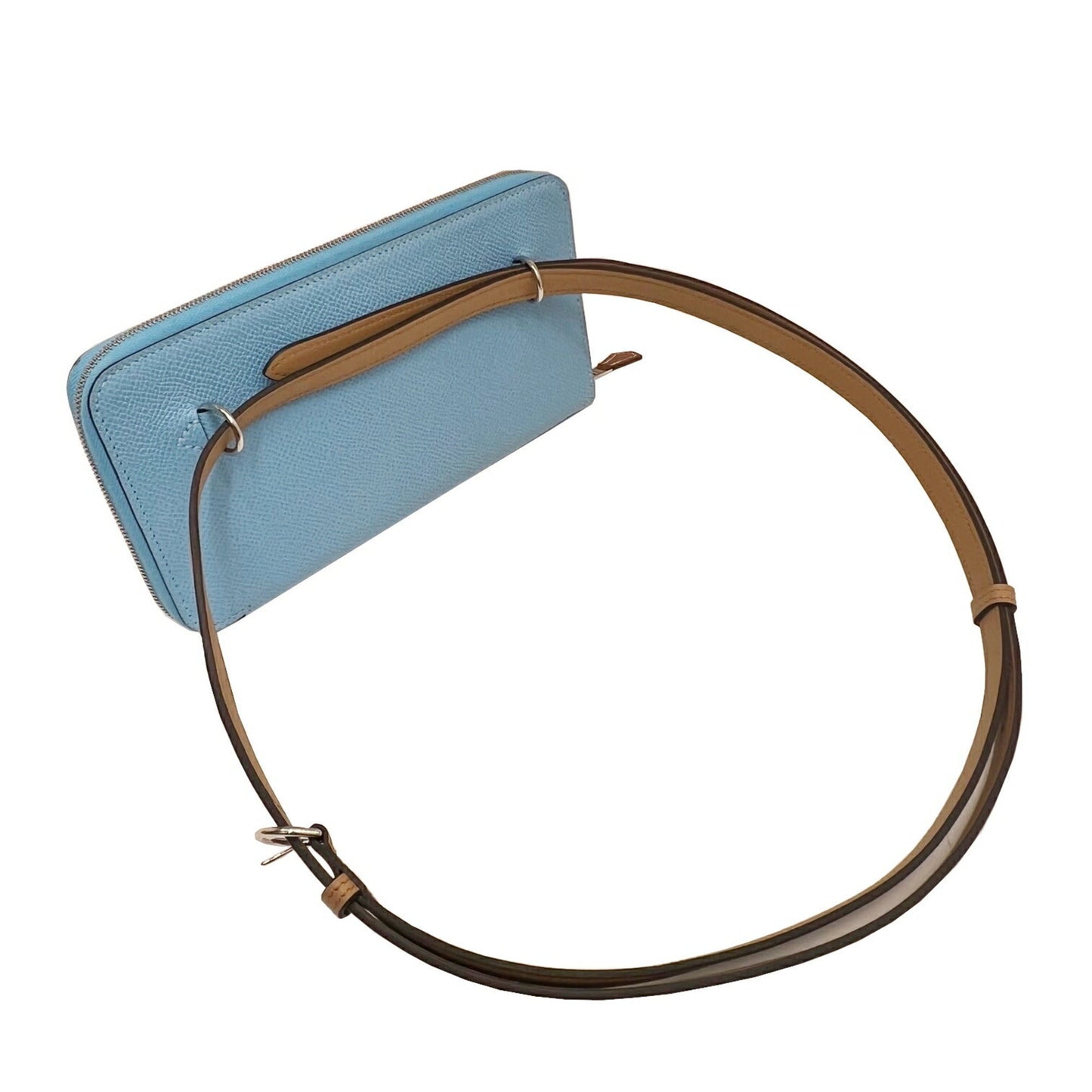 Hermes Celeste Mint Green Epsom Leather Swift Leather Fanny Pack Shoulder Bag ( )