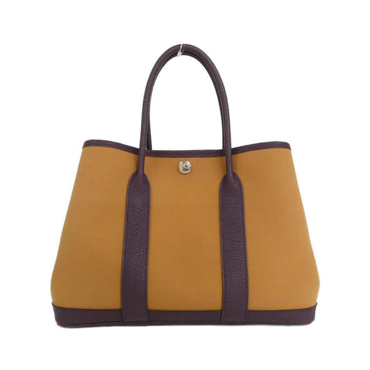 Hermes Cassis Toile Officier Negonda Leather Handbag ( )