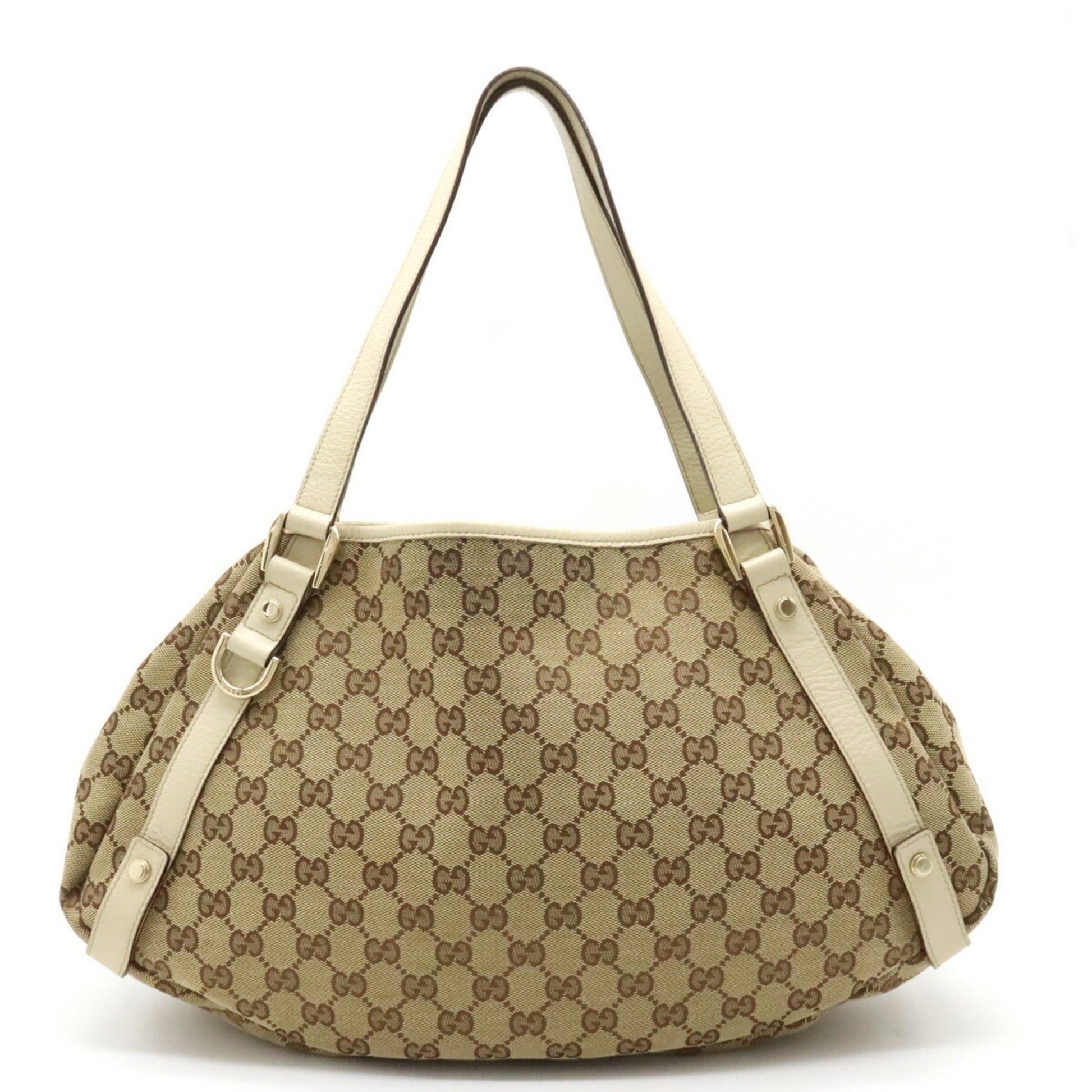Gucci Leather Canvas Tote