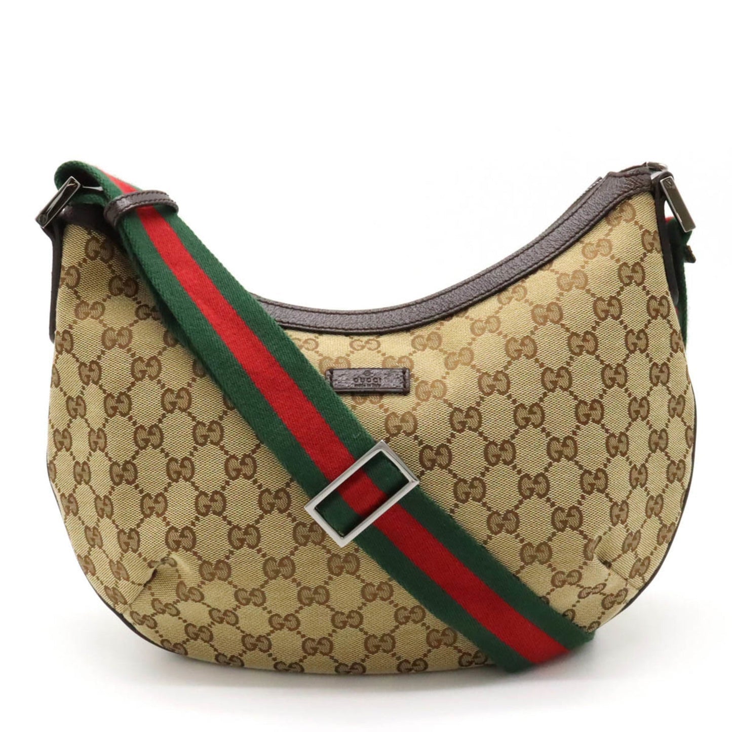Gucci Leather Canvas Shoulder Bag