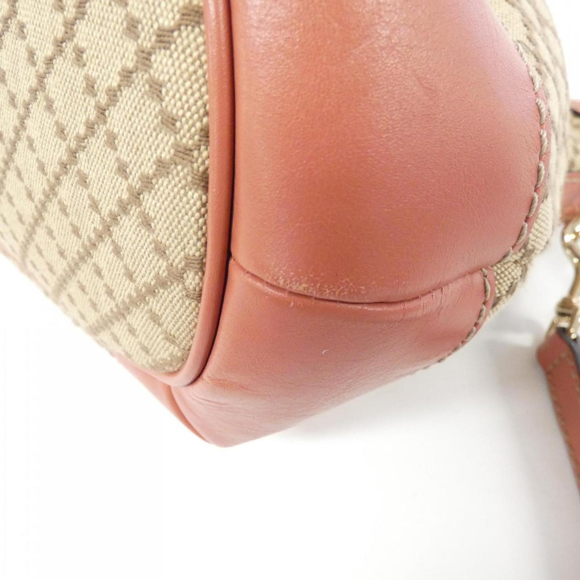 Gucci Leather Canvas Shoulder Bag